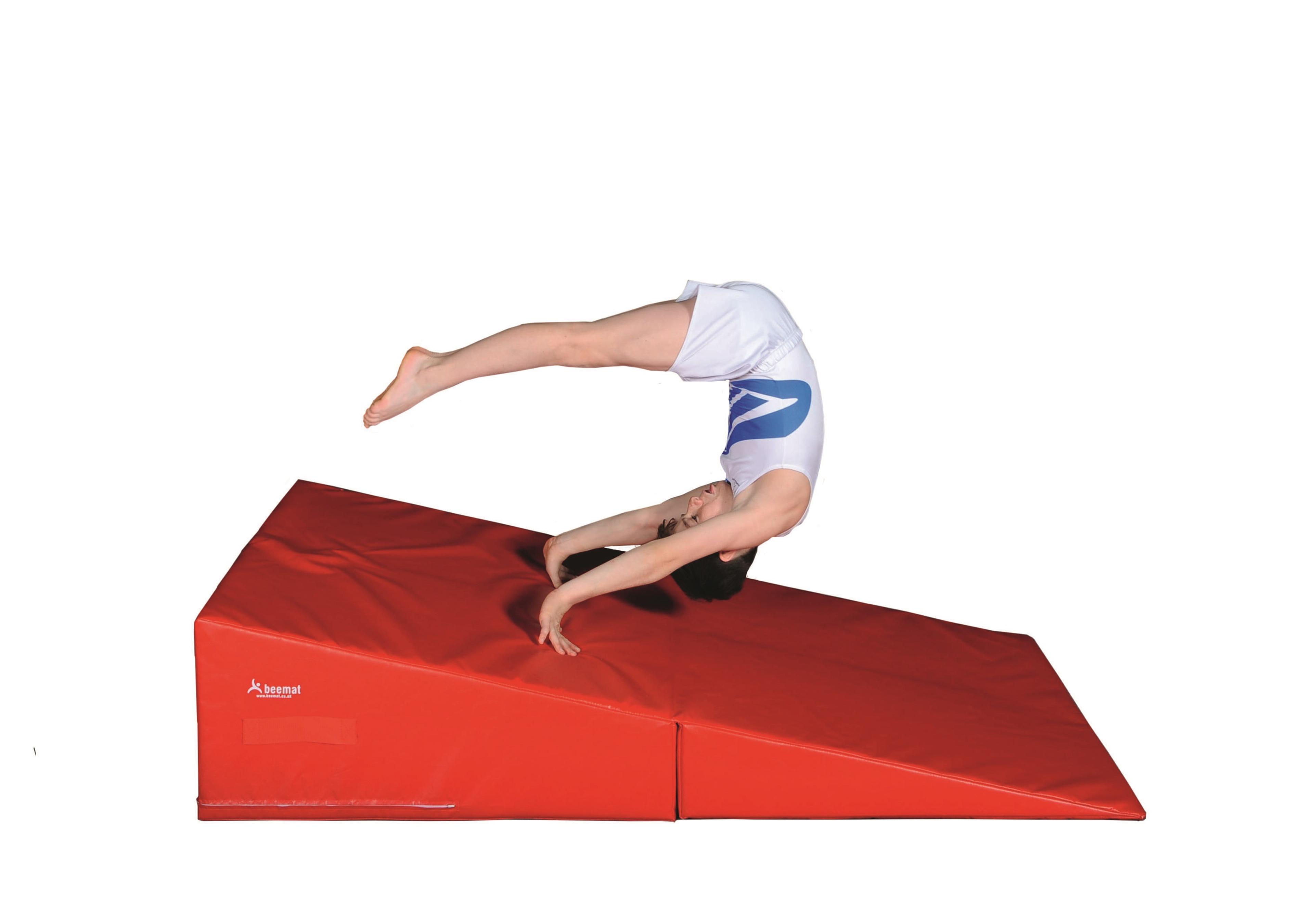 Beemat Folding Gymnastic Incline Wedge - Red