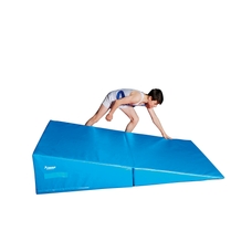 Beemat Folding Gymnastic Incline Wedge - Sky