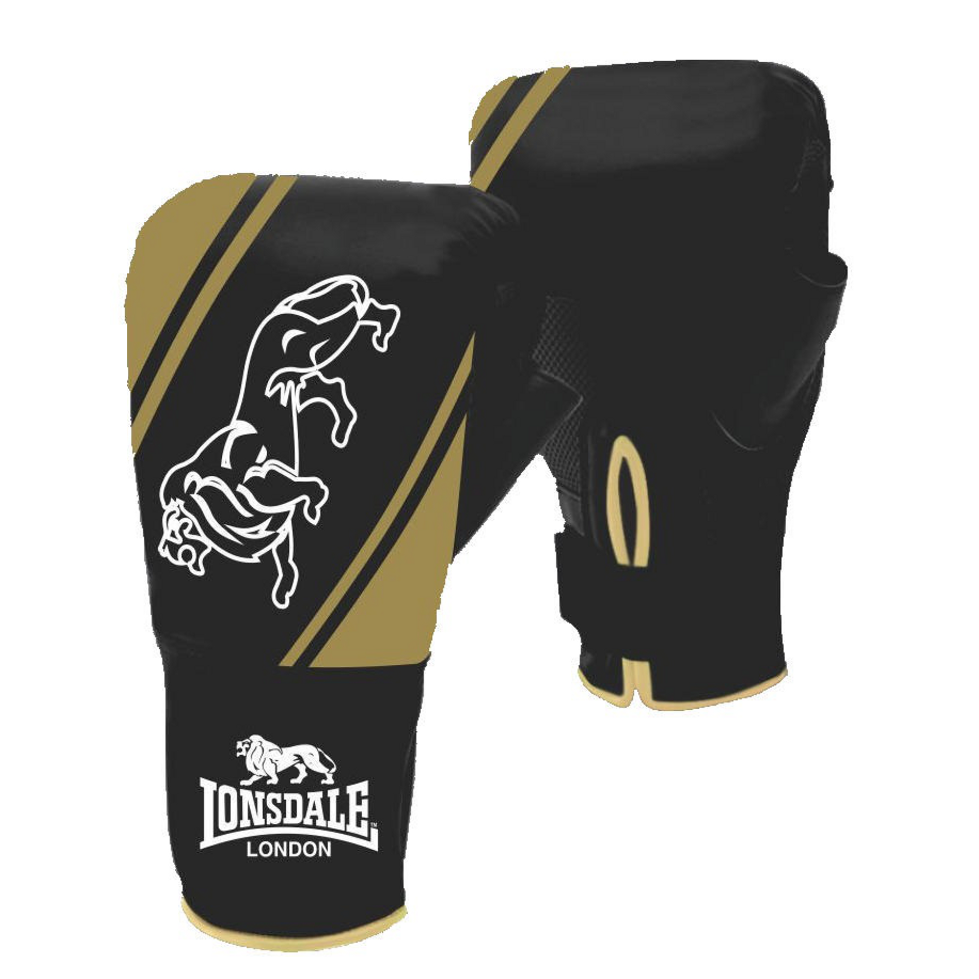 New Black Lonsdale Boxing Gloves Jab Training Boxing Gloves 