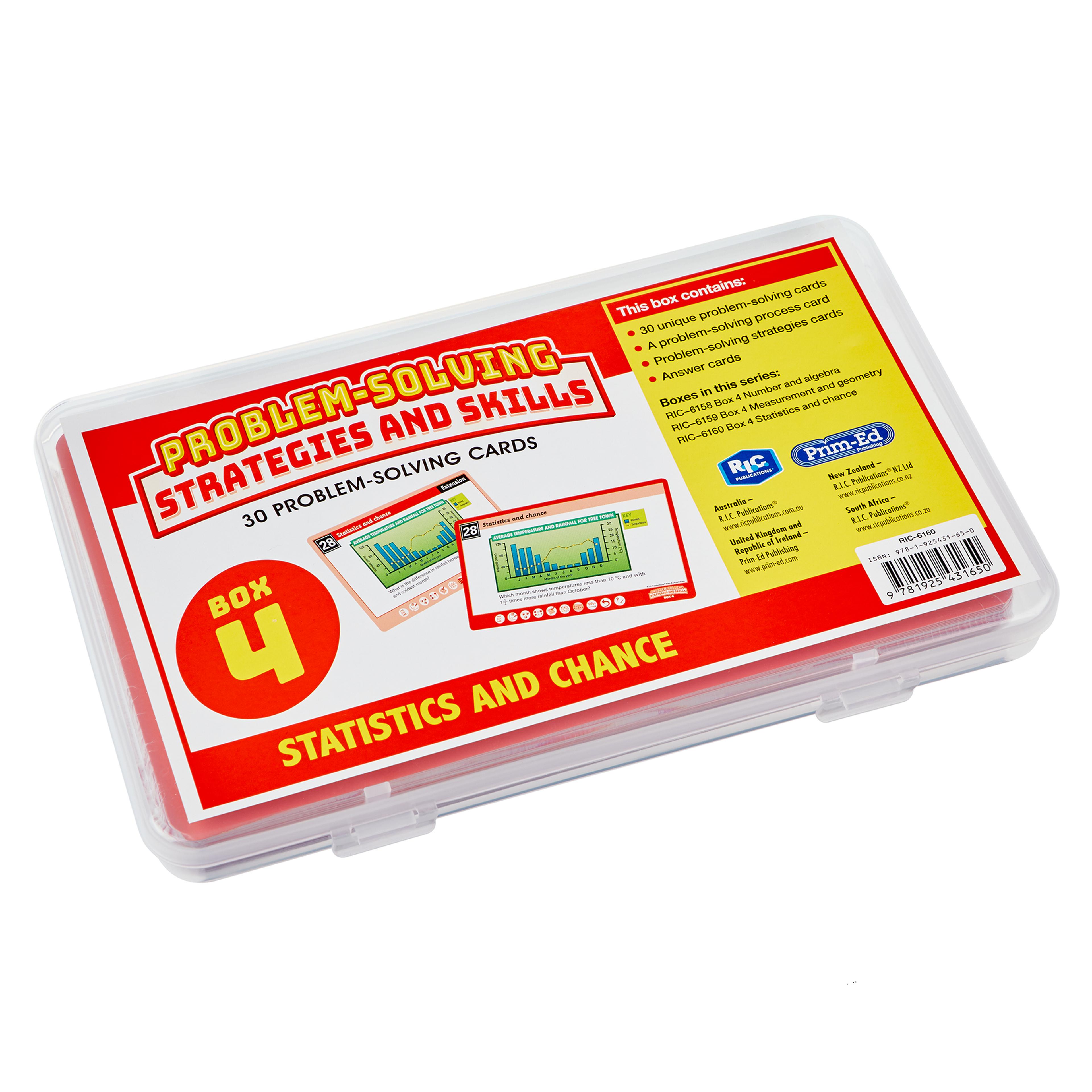 Maths Problem Solving Cards Year 4 - Statistics and Chance from Hope Education