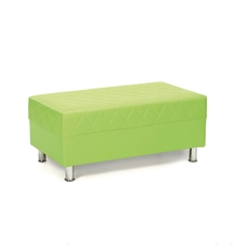 Turin Lime Quilted Stool 