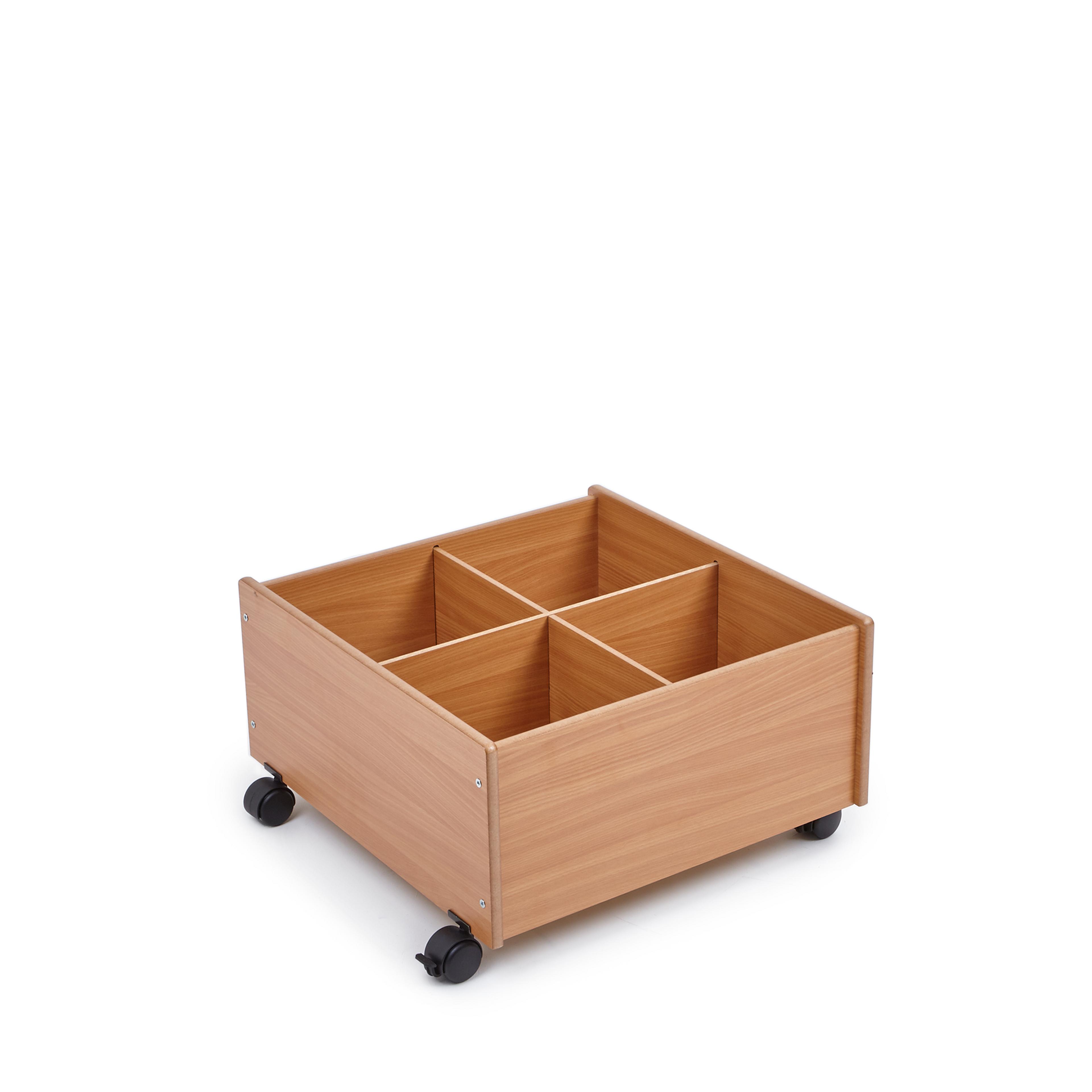 Mobile Floor Level Kinderbox - Beech
