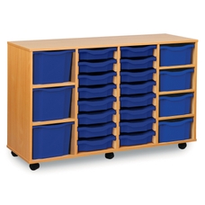 Monarch Assorted Tray Storage Unit - Blue Trays