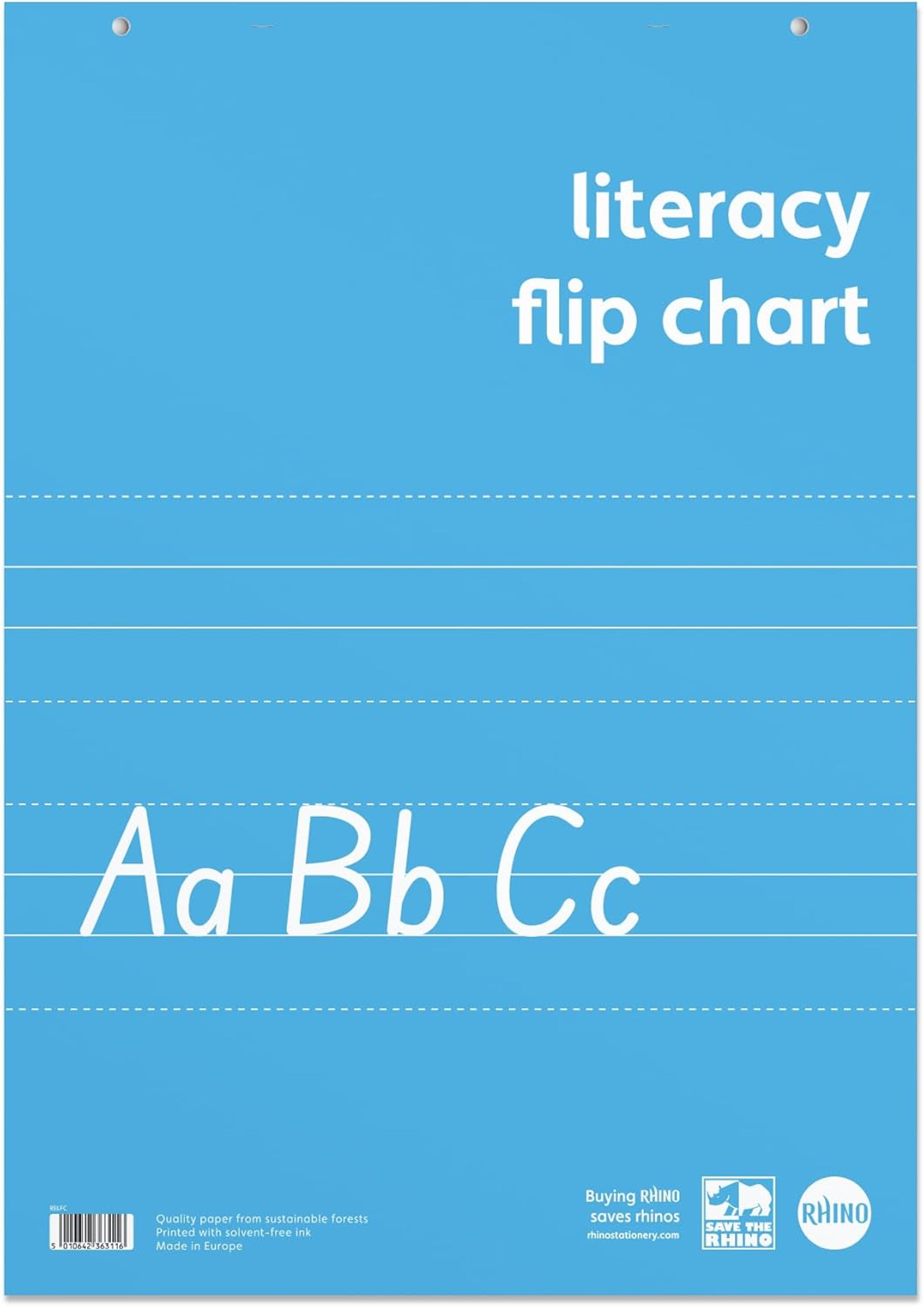RHINO Literacy Flipchart Pad -  A1 - Pack of 5
