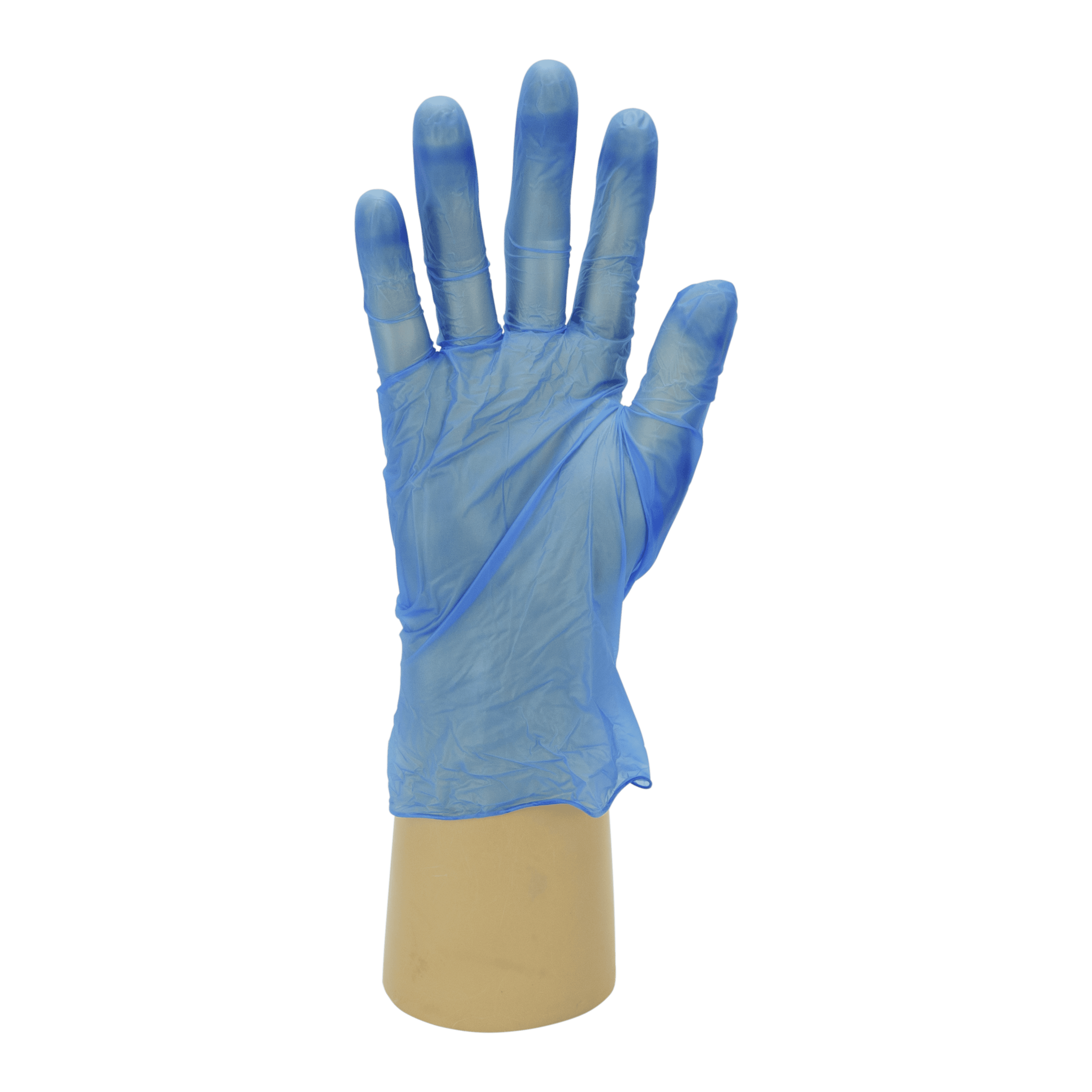 Polyco Medium Blue Powdered Latex Disposable Gloves - Pack of 100