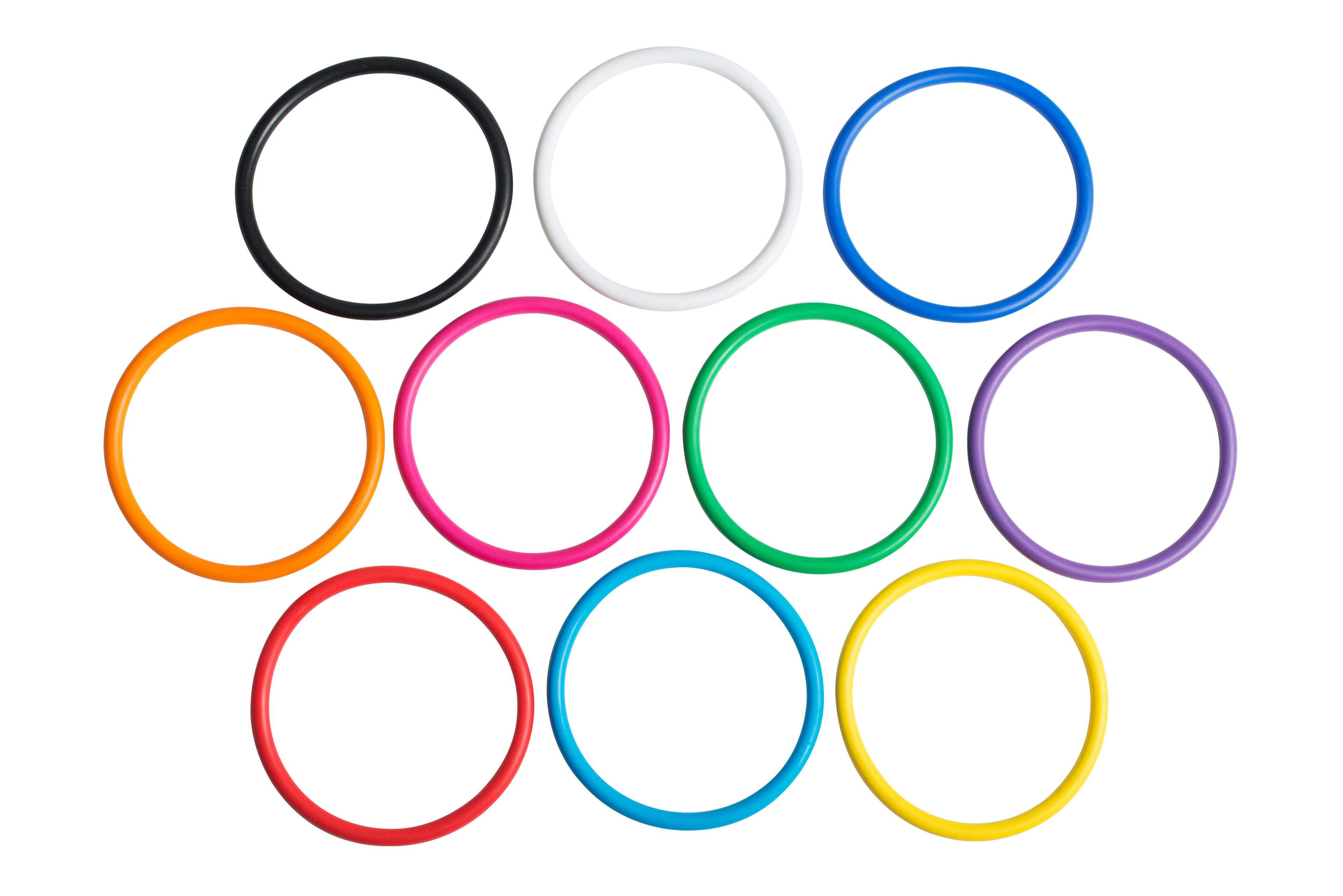 Spordas Activity Tossing Rings - Assorted - Pack of 10