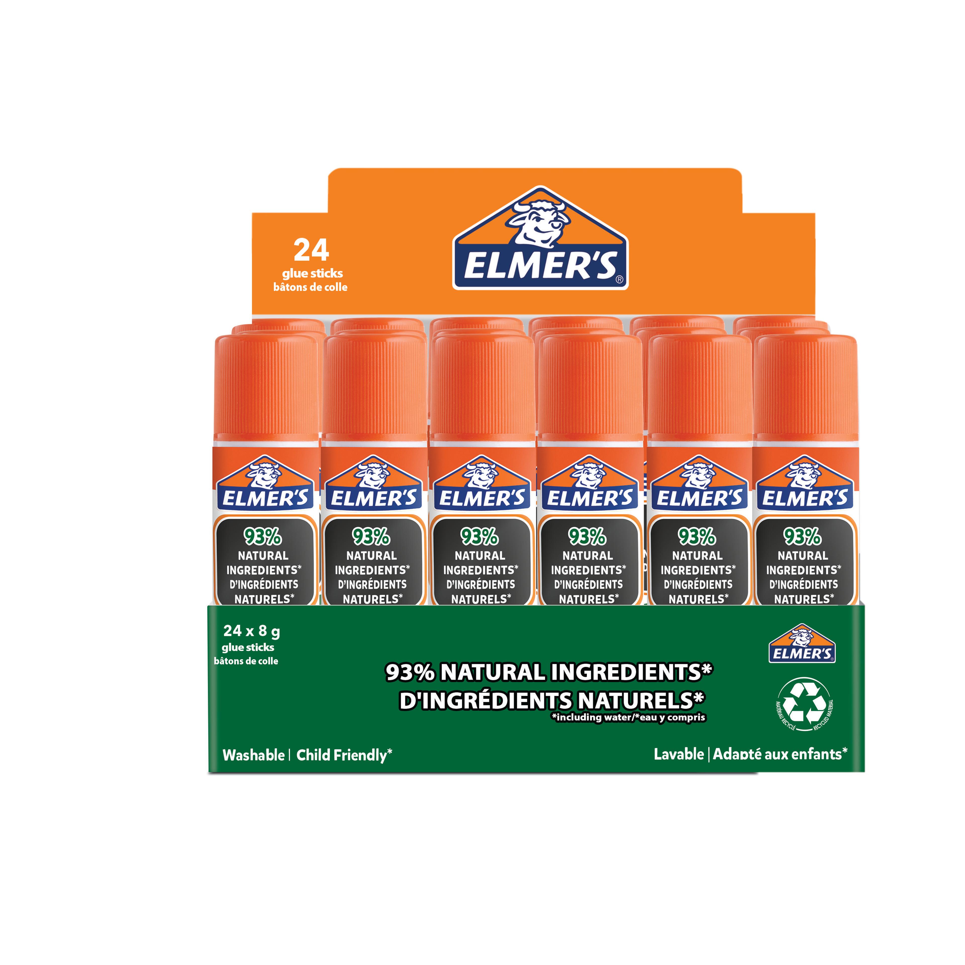 ELMER'S Pure School Glue Stick - 8g - Pack of 24