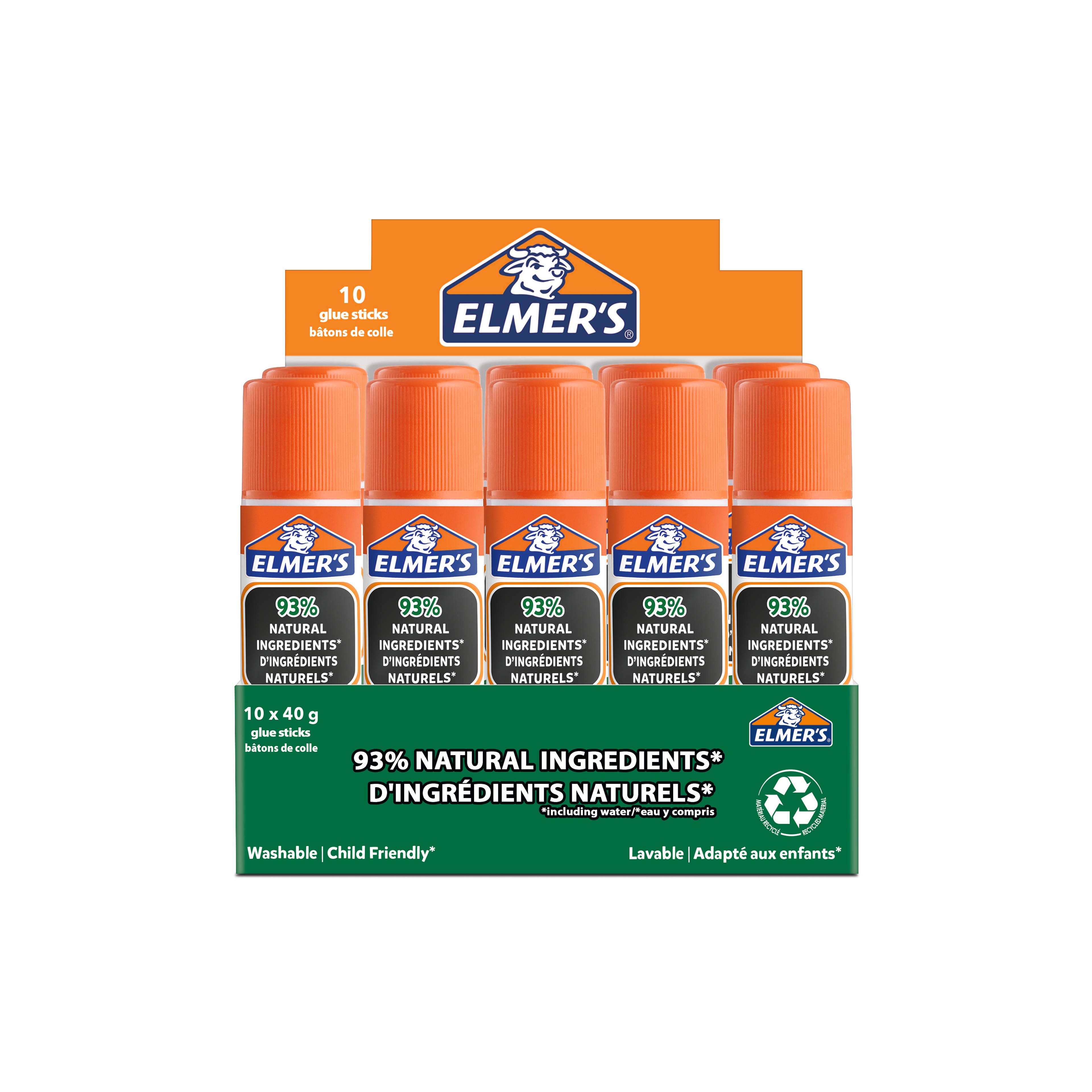 ELMERS'S Pure School Glue Stick - 40g - Pack of 10