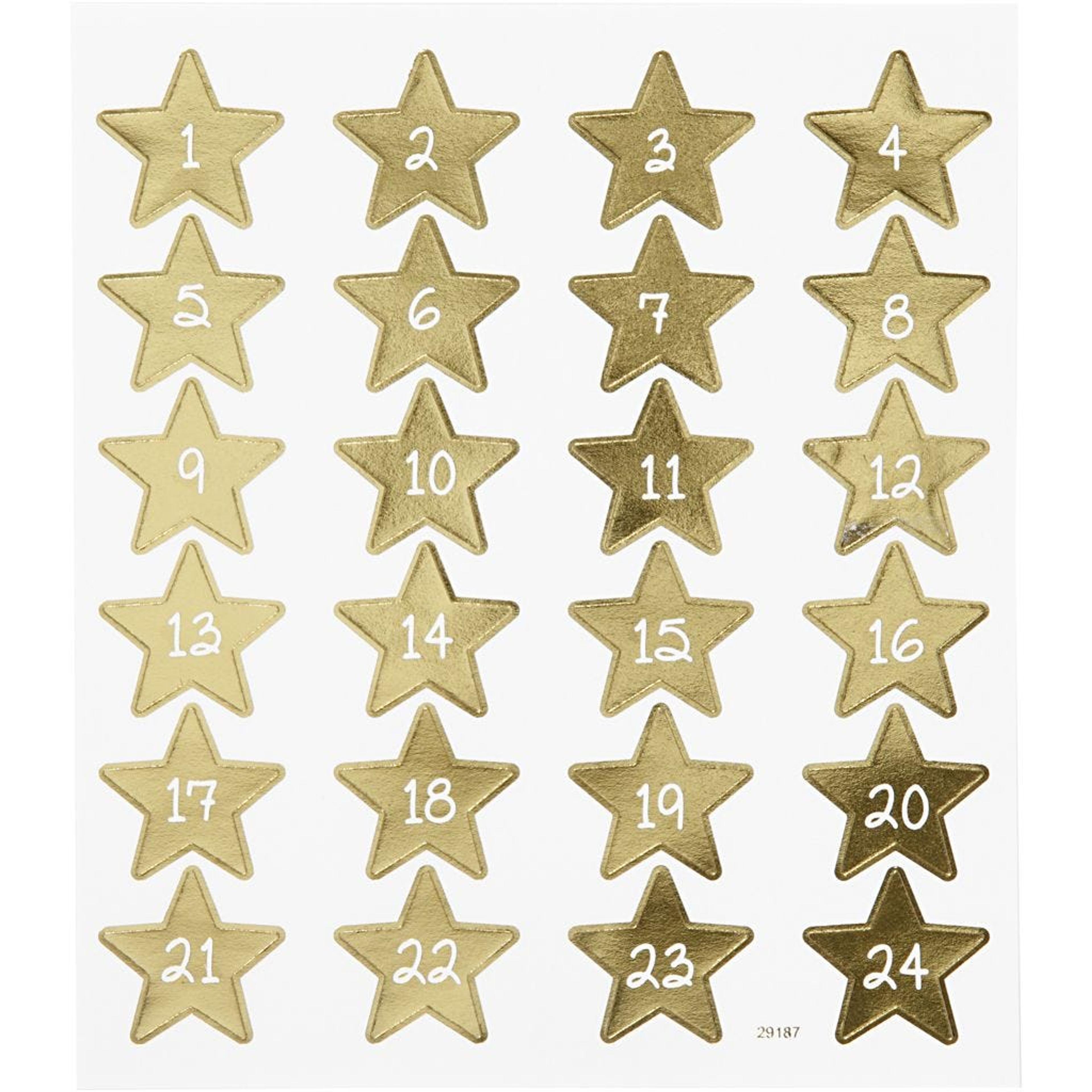Advent Number Stickers