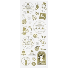 Gold Christmas Stickers