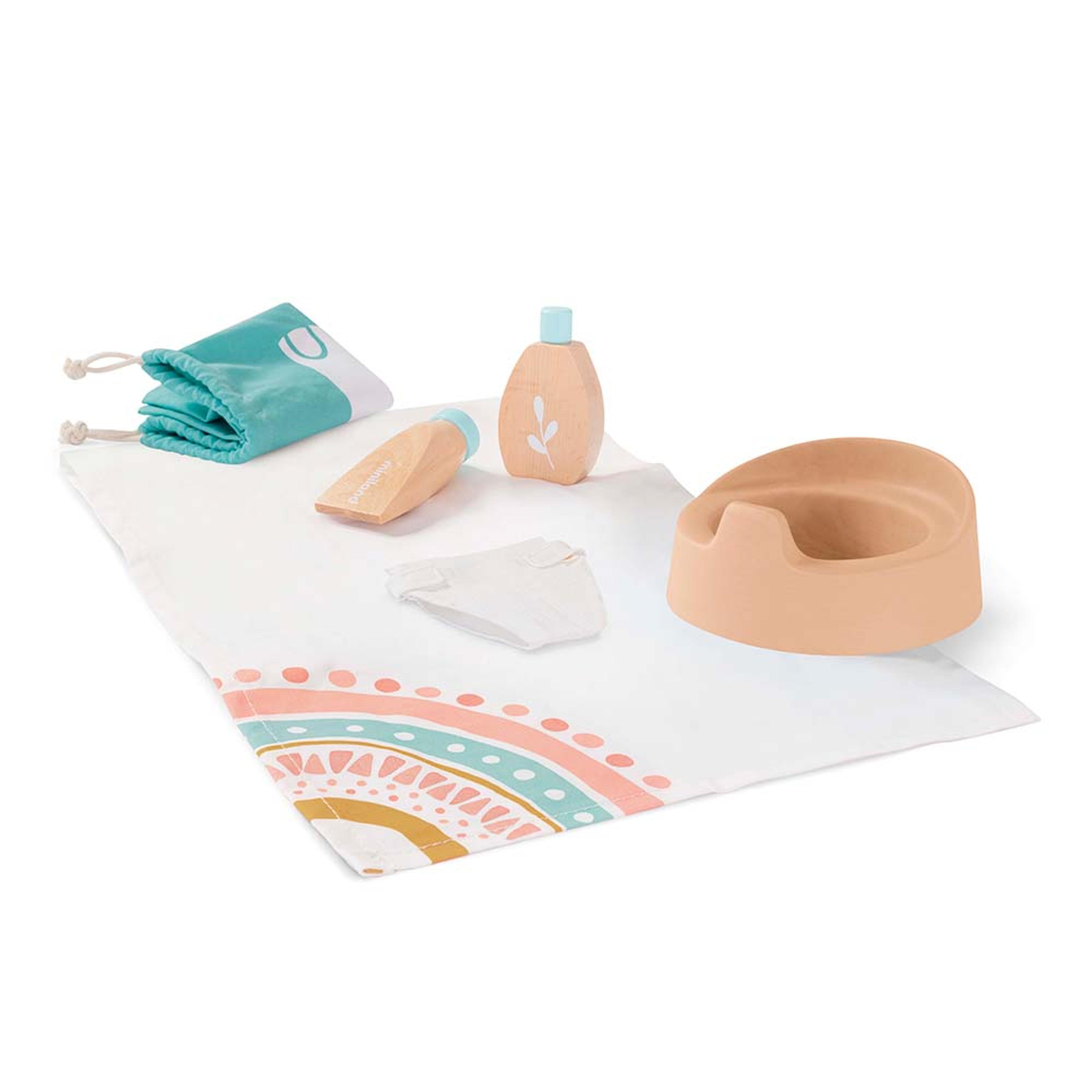 miniland Dolls Wooden Care Set 