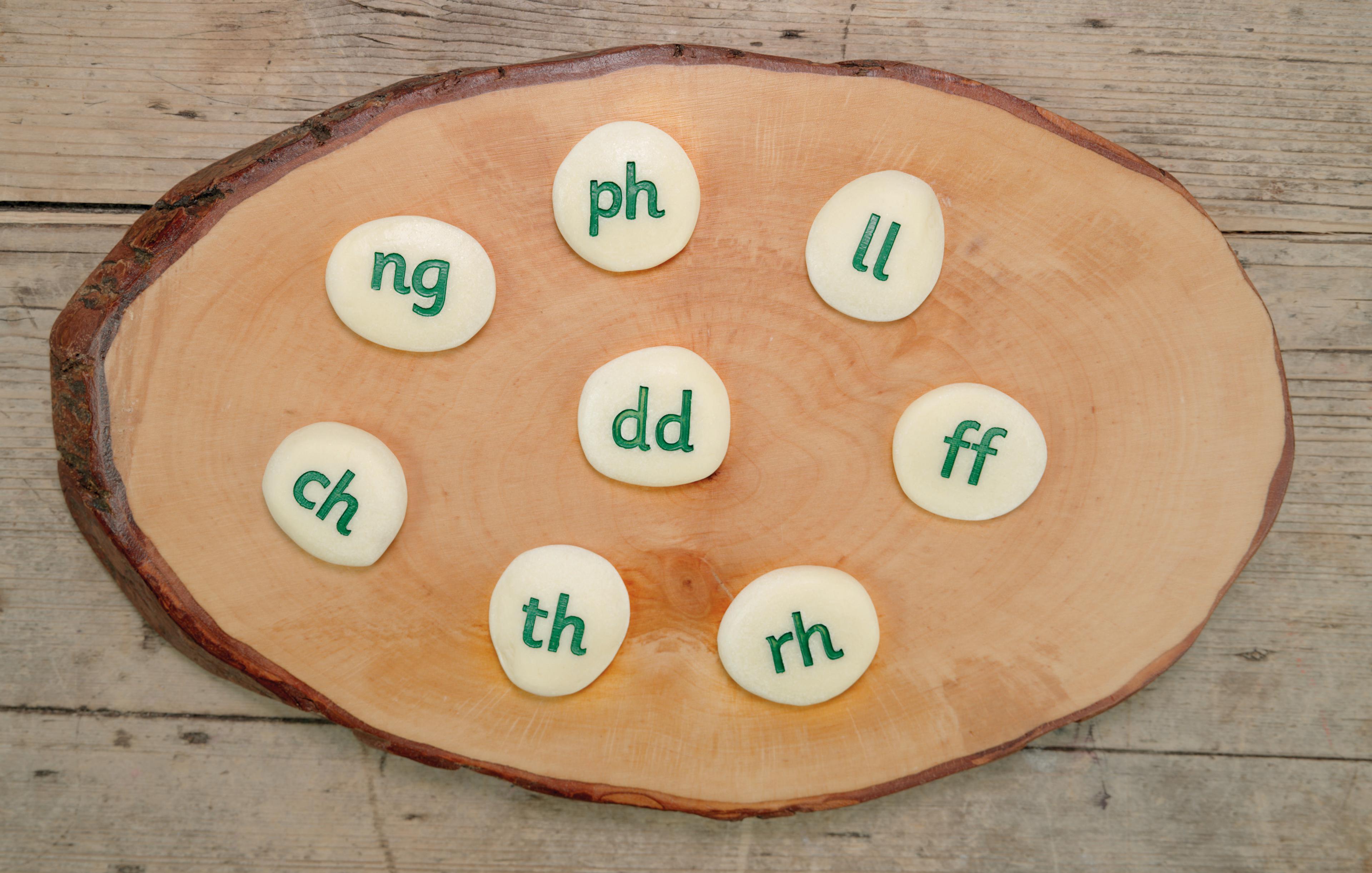 Yellow Door Welsh Alphabet Stone Set