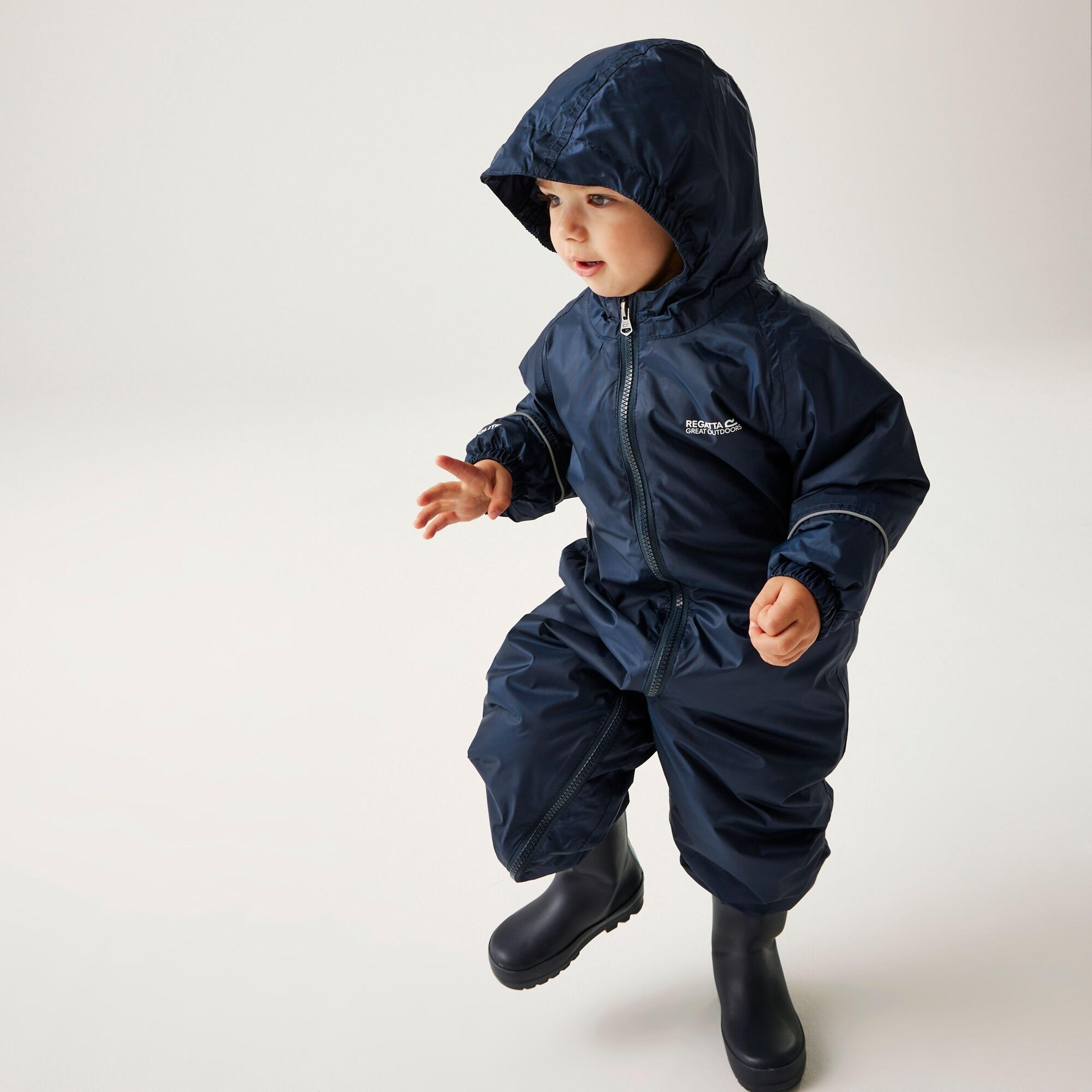 Regatta Splosh Padded Puddlesuit - 24-36m - Navy