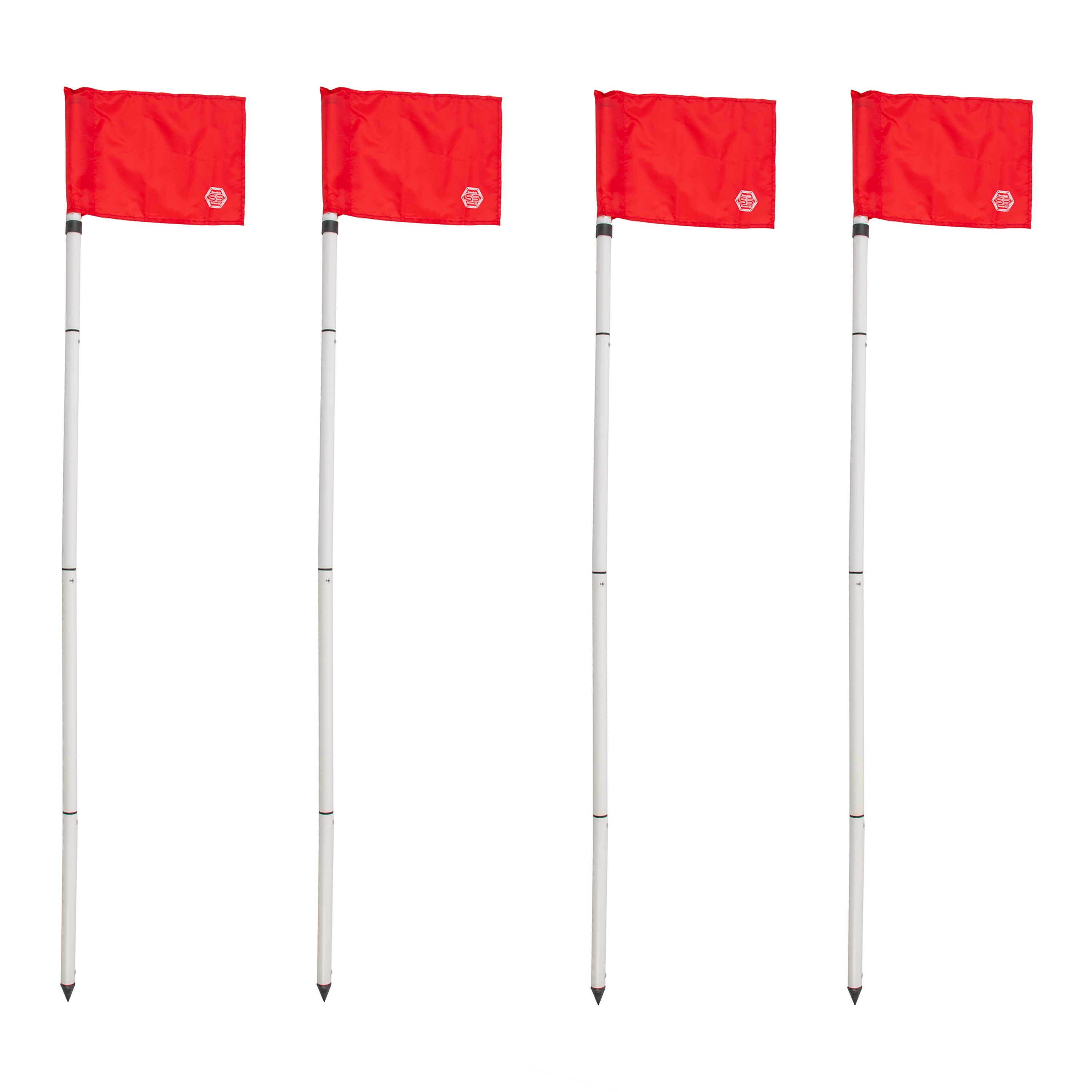 Foldable shop corner flags