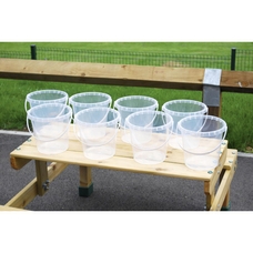 Clear Plastic Buckets from Hope Education - Pack of 8 