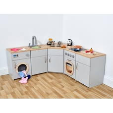 Role Play Kitchen 5 Piece Set from Hope Education - Grey