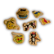 Learn Well Alphabet Rhyme Time Wooden Characters - Set 2 