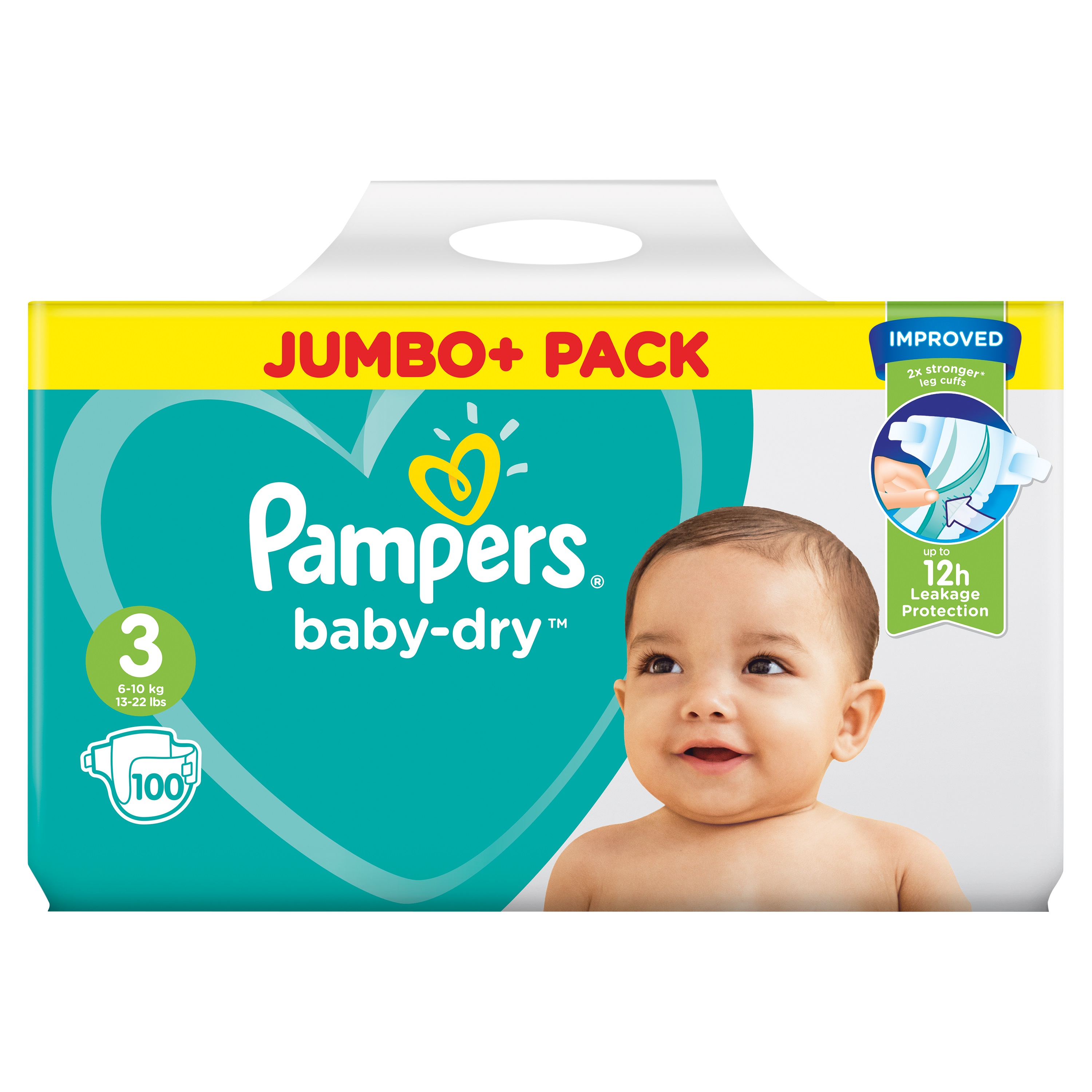 GP00050555 - Pampers Baby Dry Size 3 Jumbo - Pack of 100