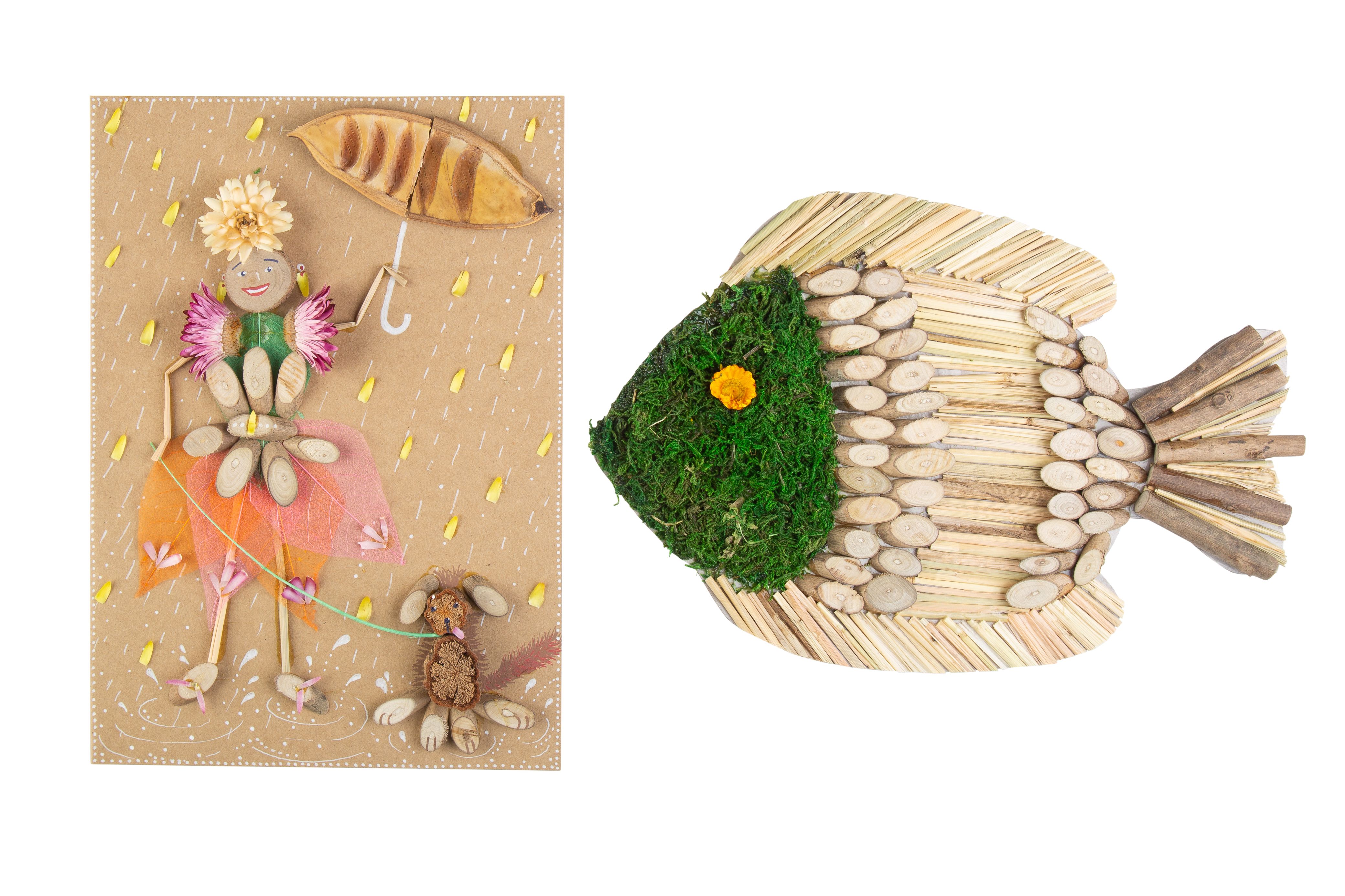 Natural Craft and Collage Materials