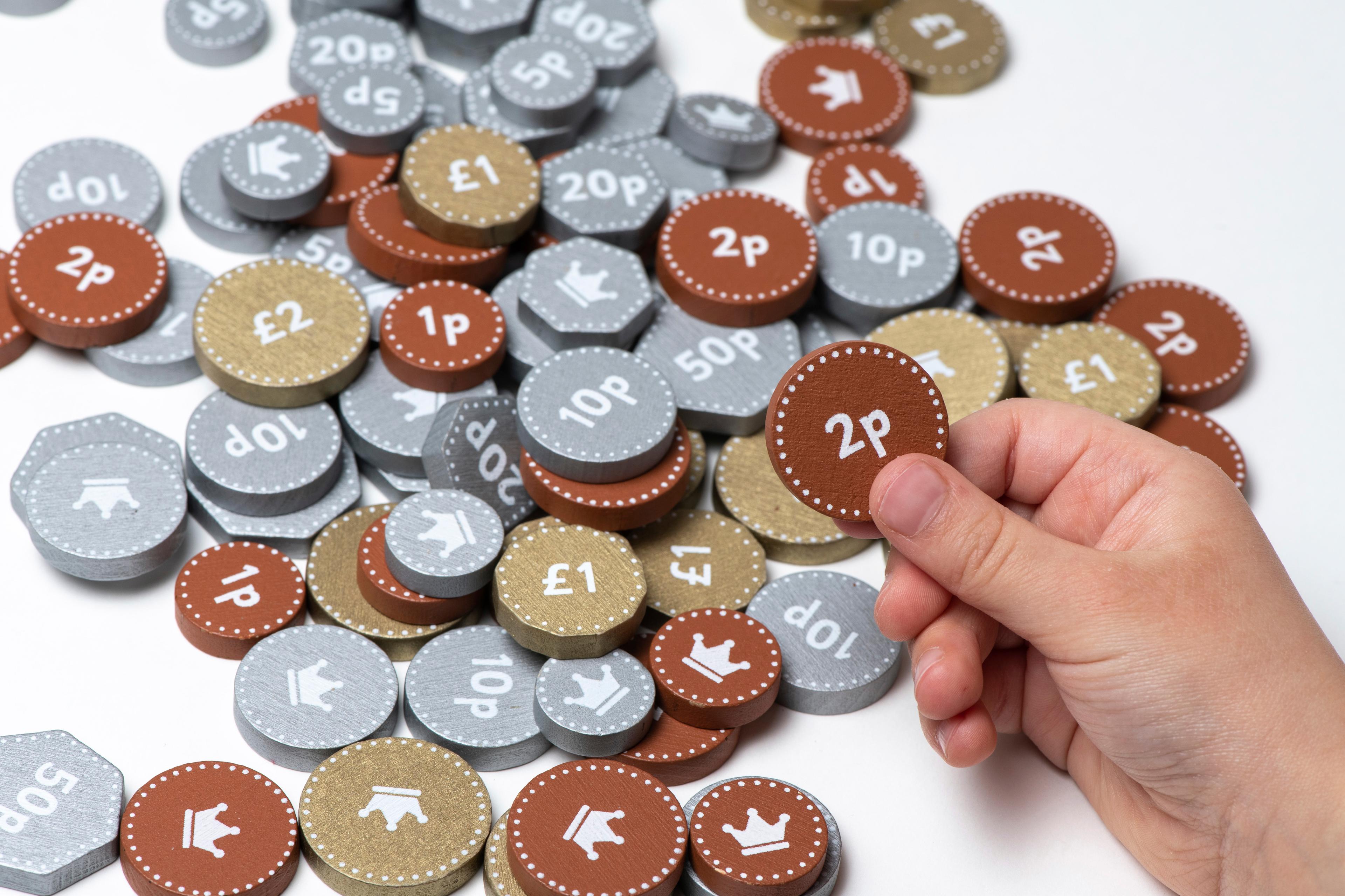 educational advantage Wooden Play Money - 140 Piece