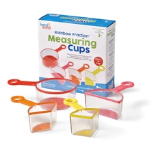 Learning Resources Rainbow Fractions Measuring Cups  - Set of 4