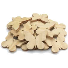 Large Wooden Butterflies - Pack of 12