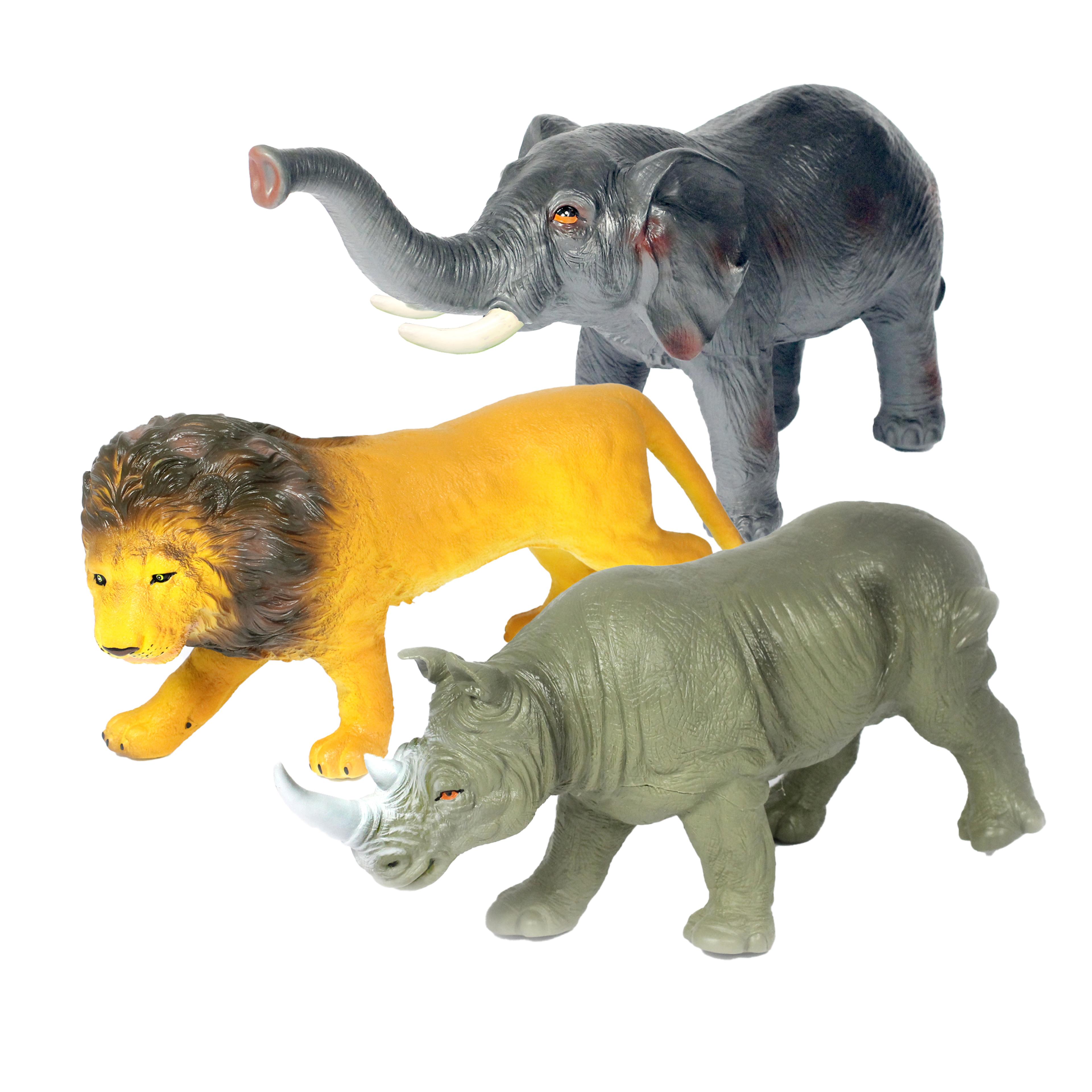 Jumbo Savannah Animals - Set of 3