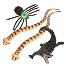 Jumbo Reptiles and Arachnid - Set of 4