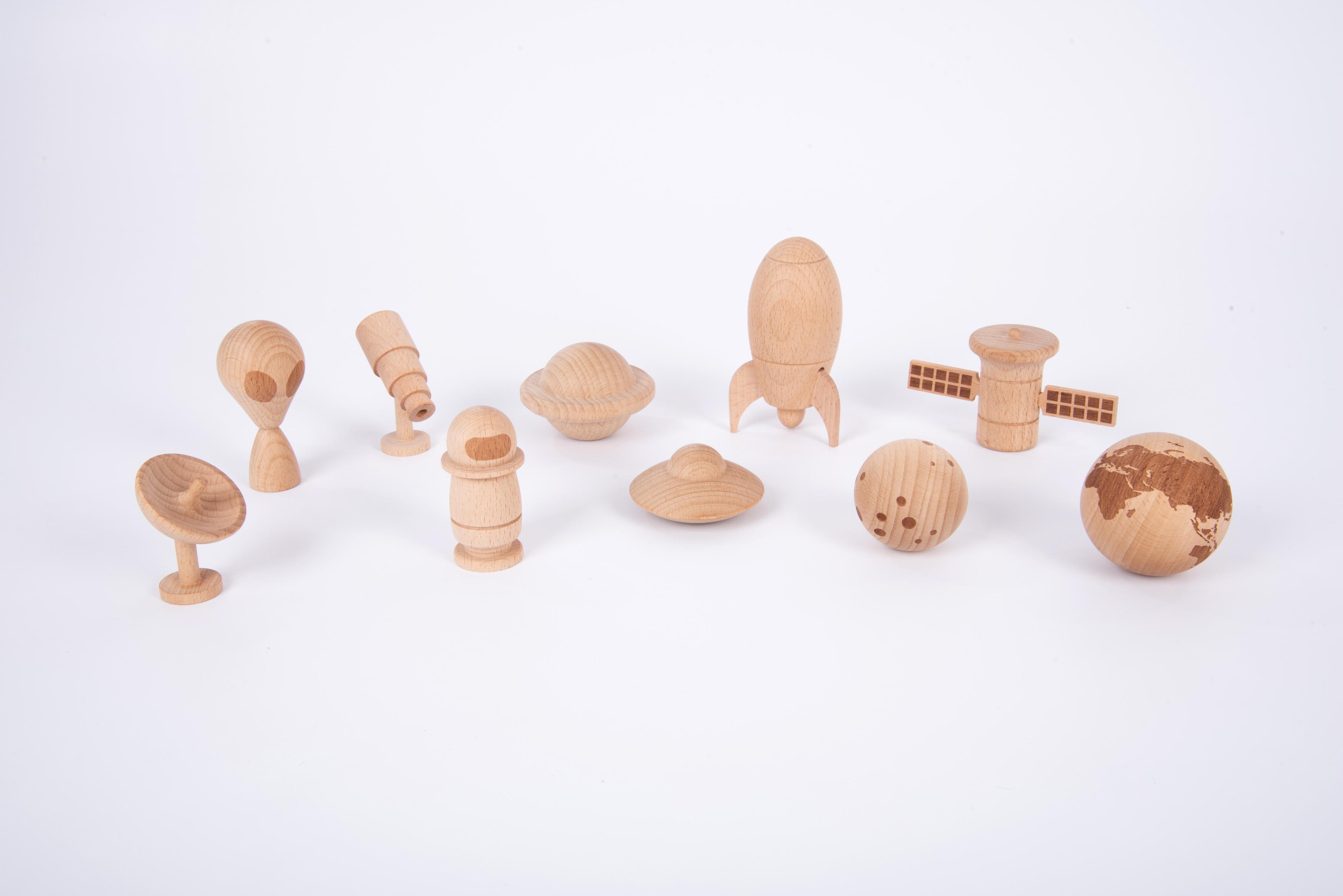 tickit Wooden Space Adventure Set - Pack of 10