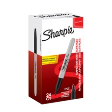 Sharpie Permanent Markers - Fine Tip - Black - Pack of 20 (+4 FREE)