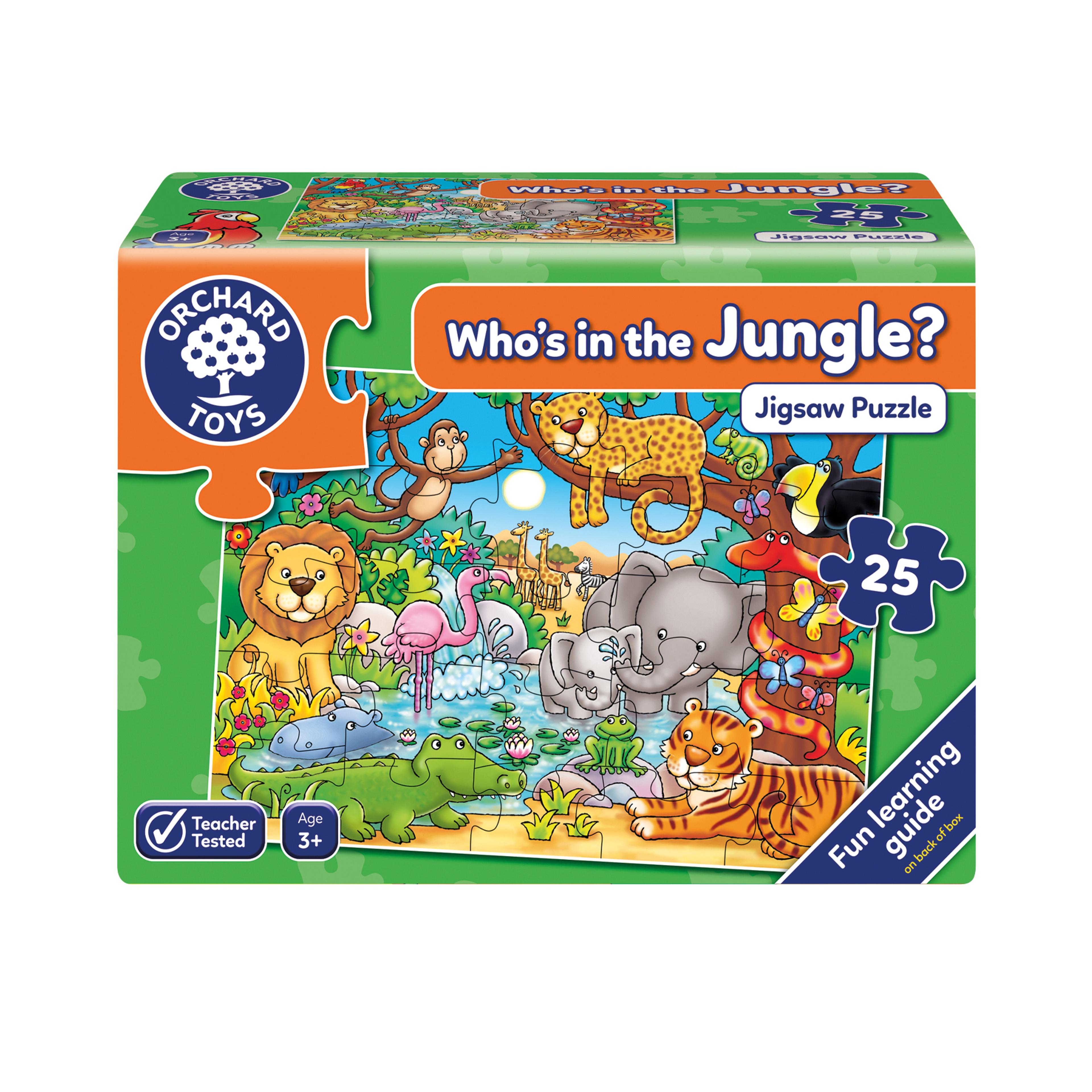 ORCHARD TOYS Who's in the Jungle Jigsaw - 25 Piece