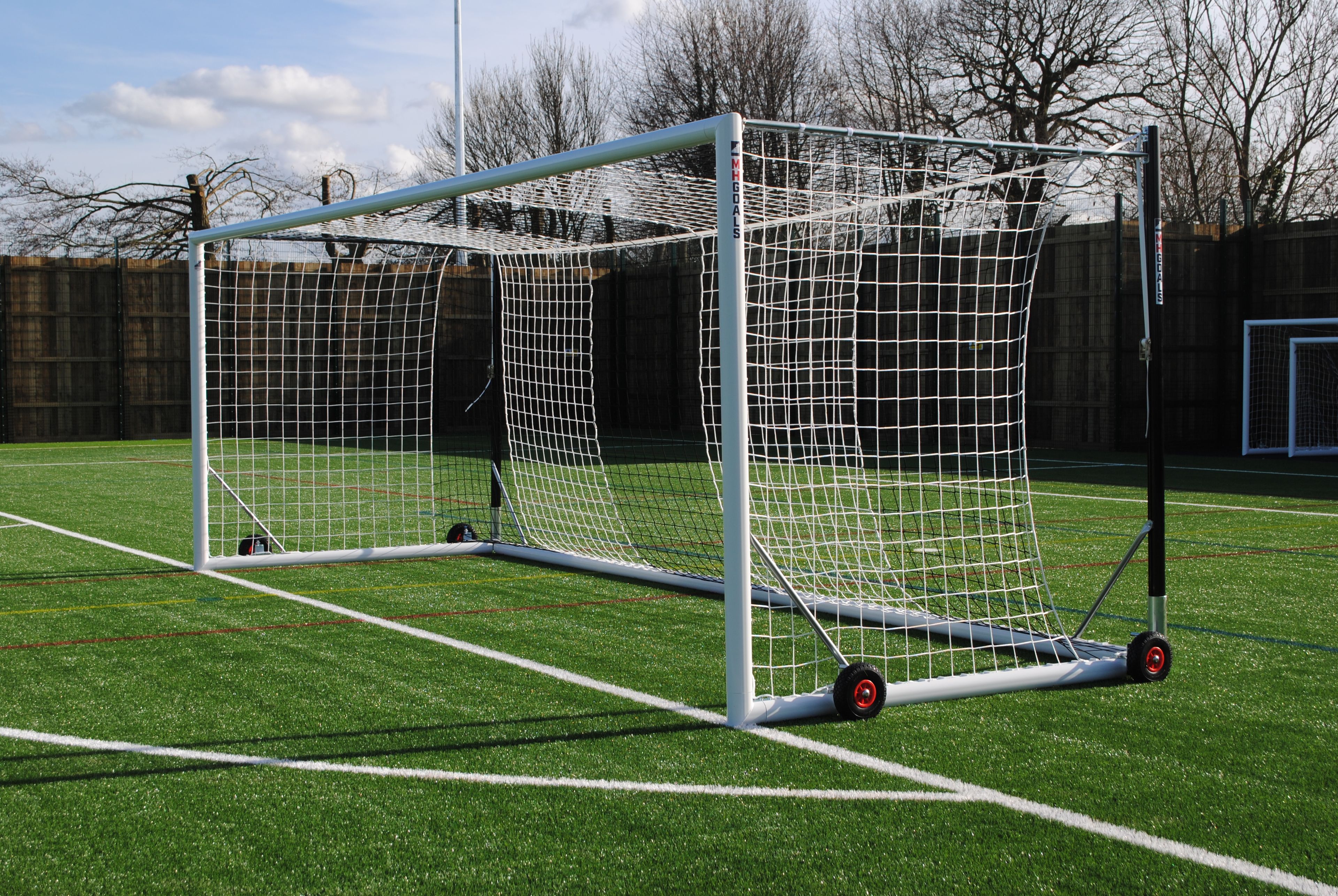 MH Freestanding Box Football Goals - 24 x 8ft - Pair 