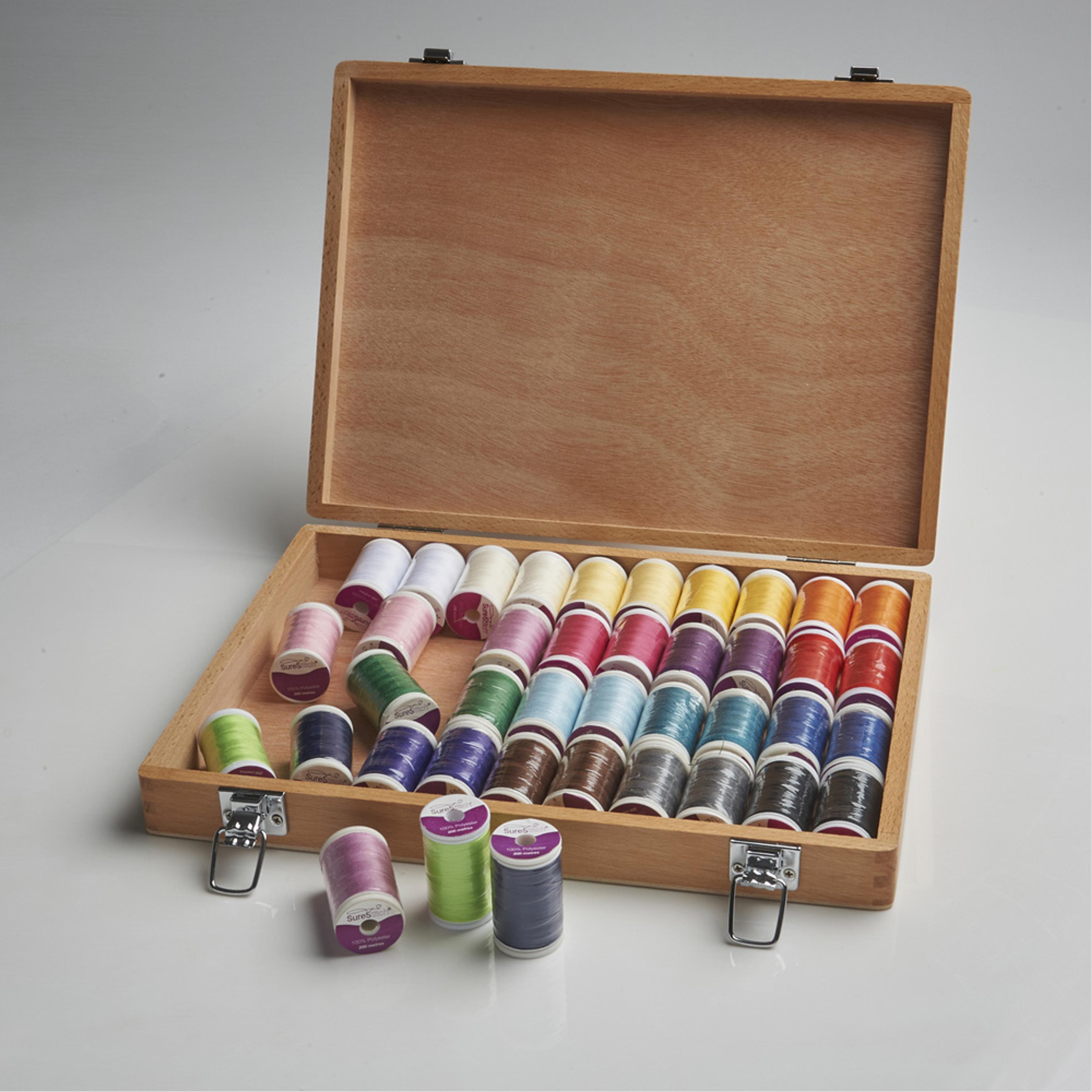 SureStitch 200m Reel Wooden Selection - Box of 42