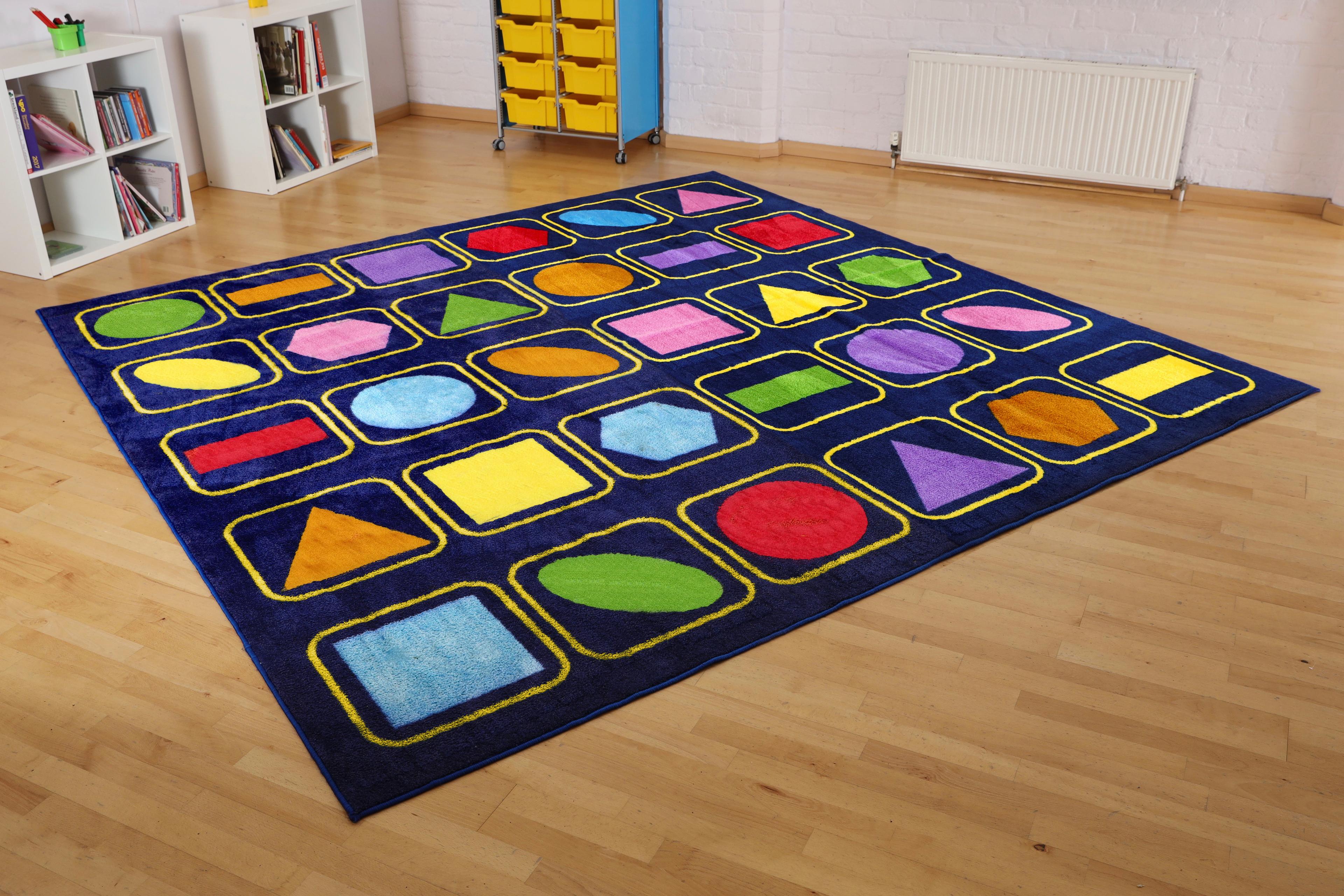 Geometric Shapes 3x3m Placemat Carpet