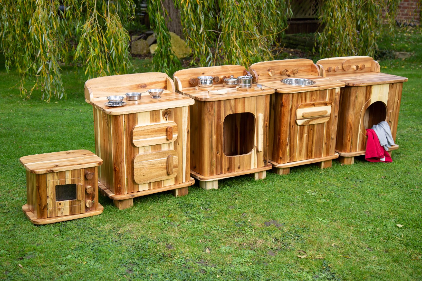 Outdoor Wooden 5 Piece Kitchen Set