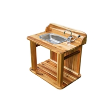 Outdoor Wooden Mobile Water Table 