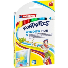 edding Funtastic Window Markers - Assorted - Pack of 5