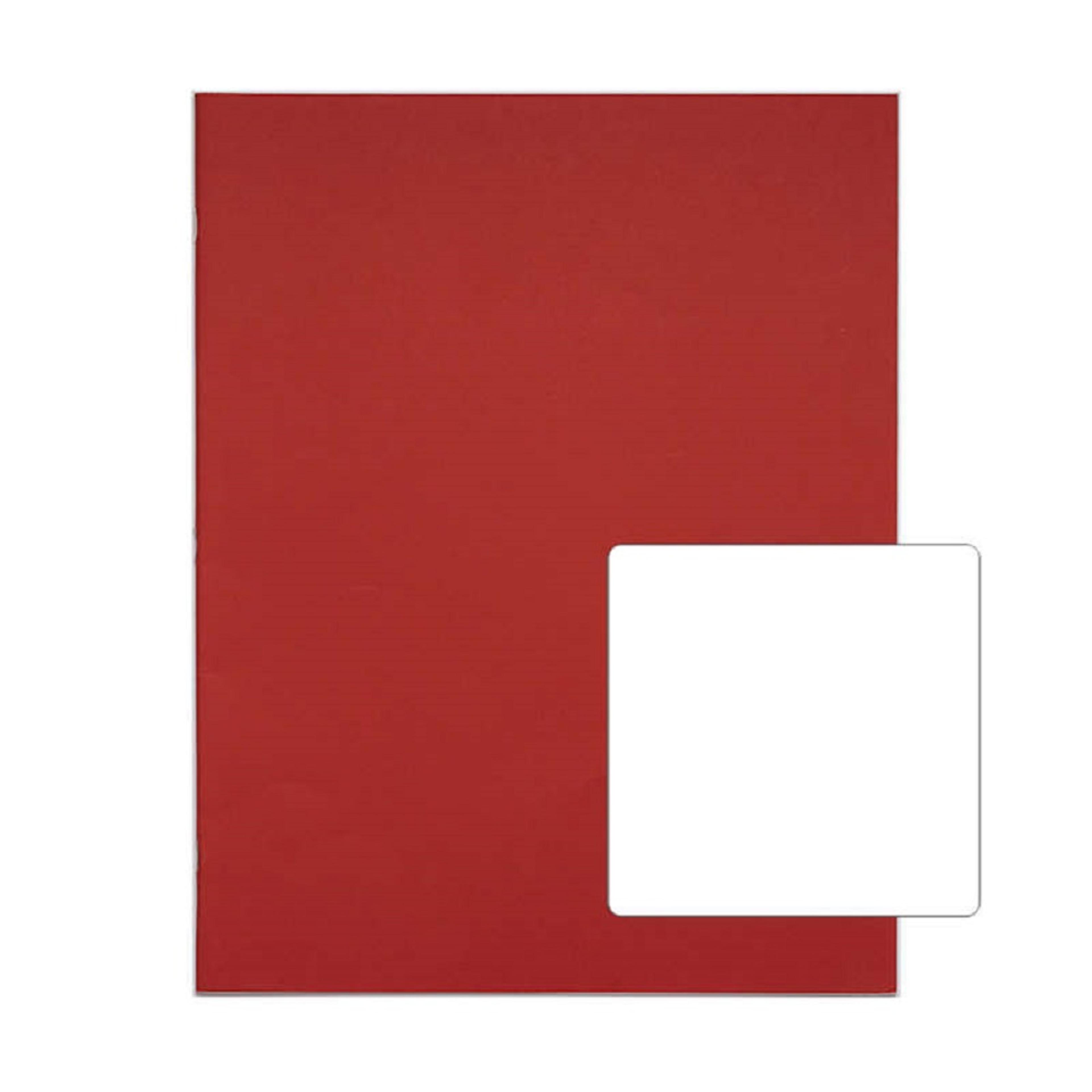 Rhino A3+ Workbooks 40 Page, Plain, Red - Pack of 30