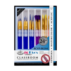 ROYAL & LANGNICKEL Big Kid's Choice Speciality Paintbrushes - Pack of 24 