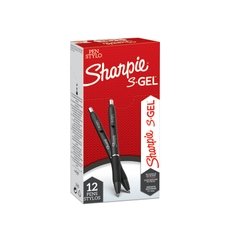 Sharpie S-Gel Pen - 0.7mm - Black - Box of 12