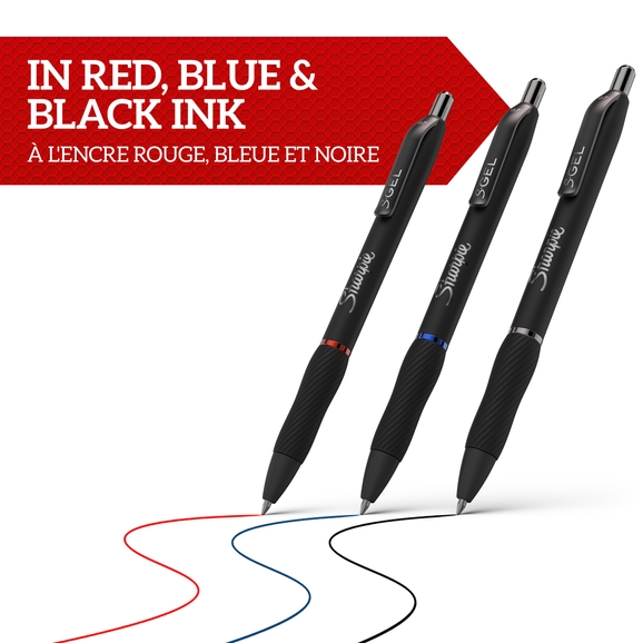 Sharpie S-gel, Gel Pens, Medium Point 0.7mm, Black Gel Ink Pens, 12 Count 