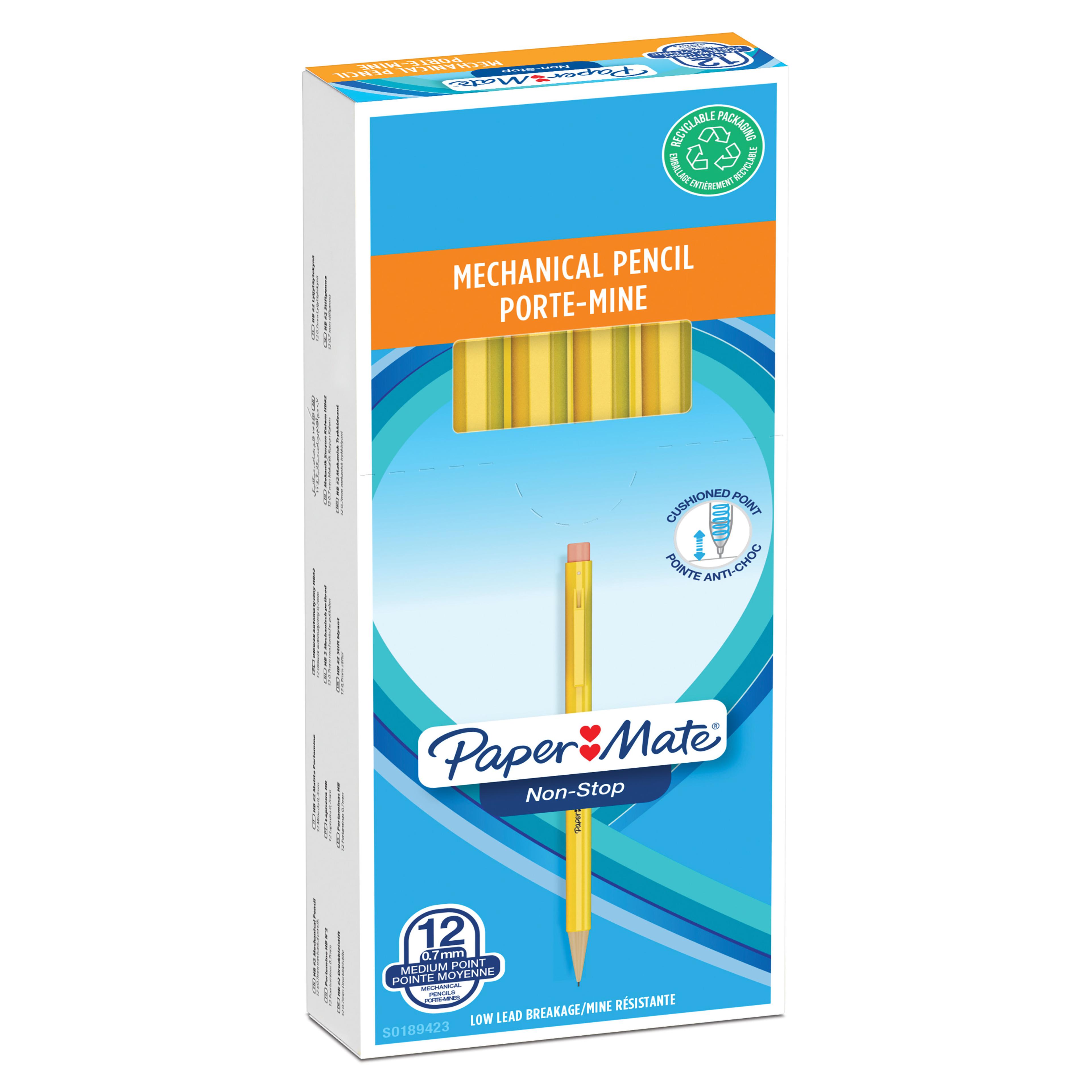 Paper Mate Non-Stop Mechanical Pencils  - Box of 12