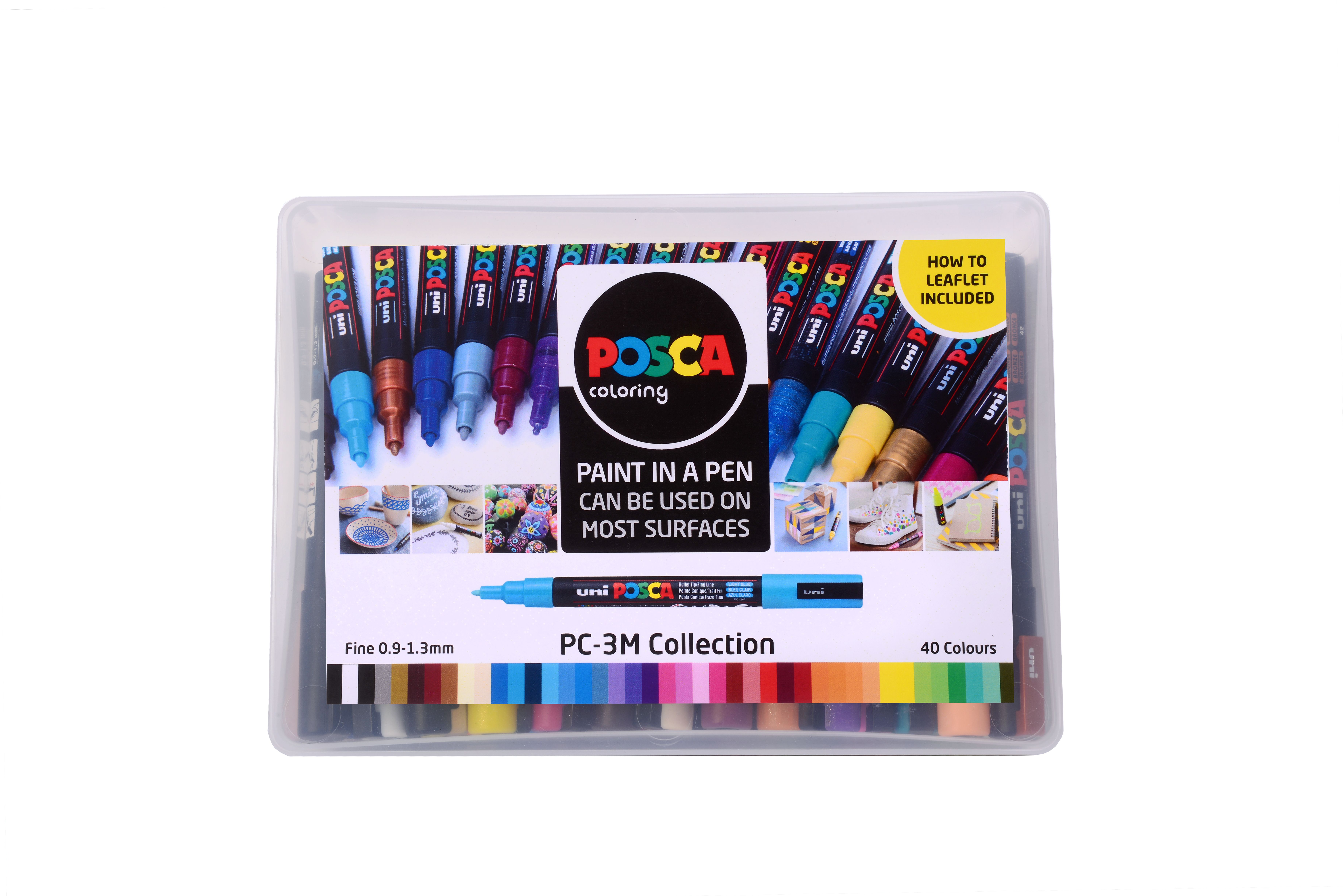Posca Paint Markers Set of 8 Glitter Colours - 0.9-1.3mm Fine