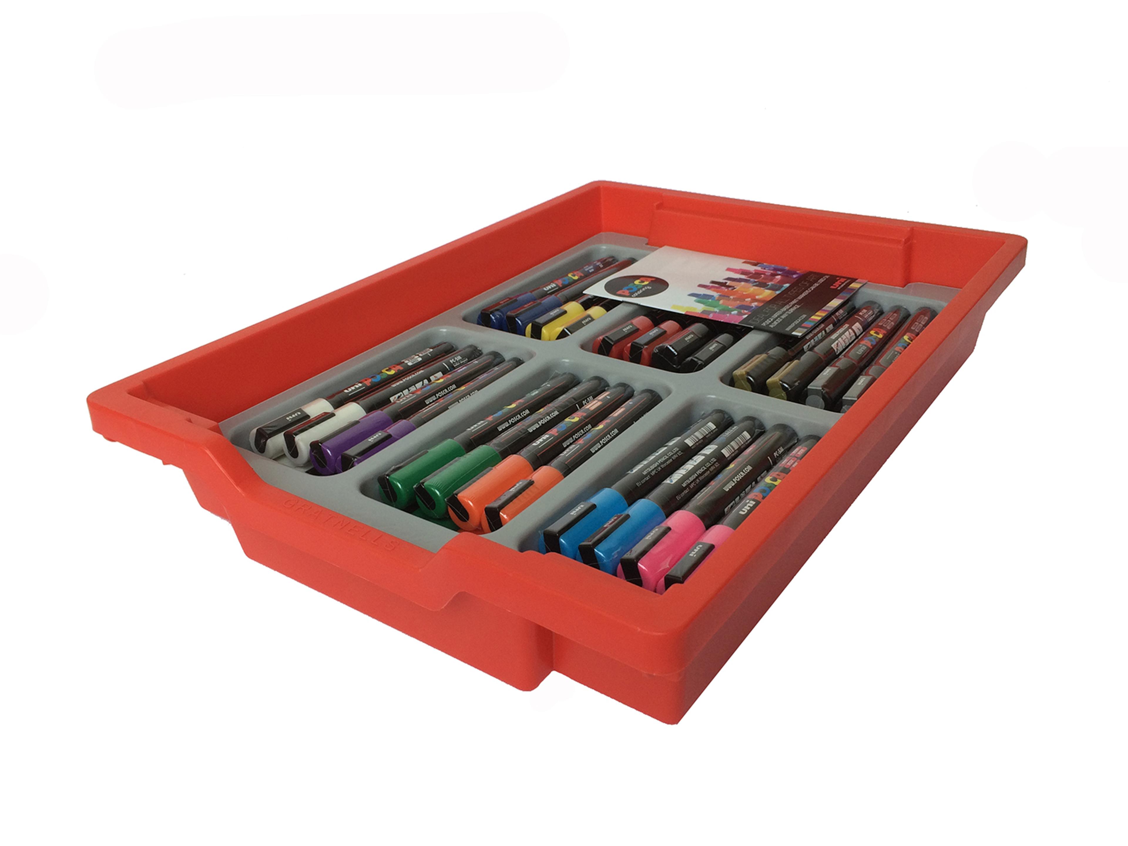POSCA Paint Marker Classpack - PC-5M with FREE Gratnells Tray