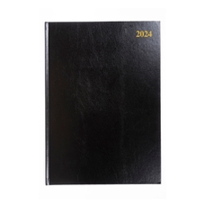 Classmates 2024 A5 Week to View Calendar Diary - Black - Pack of 1