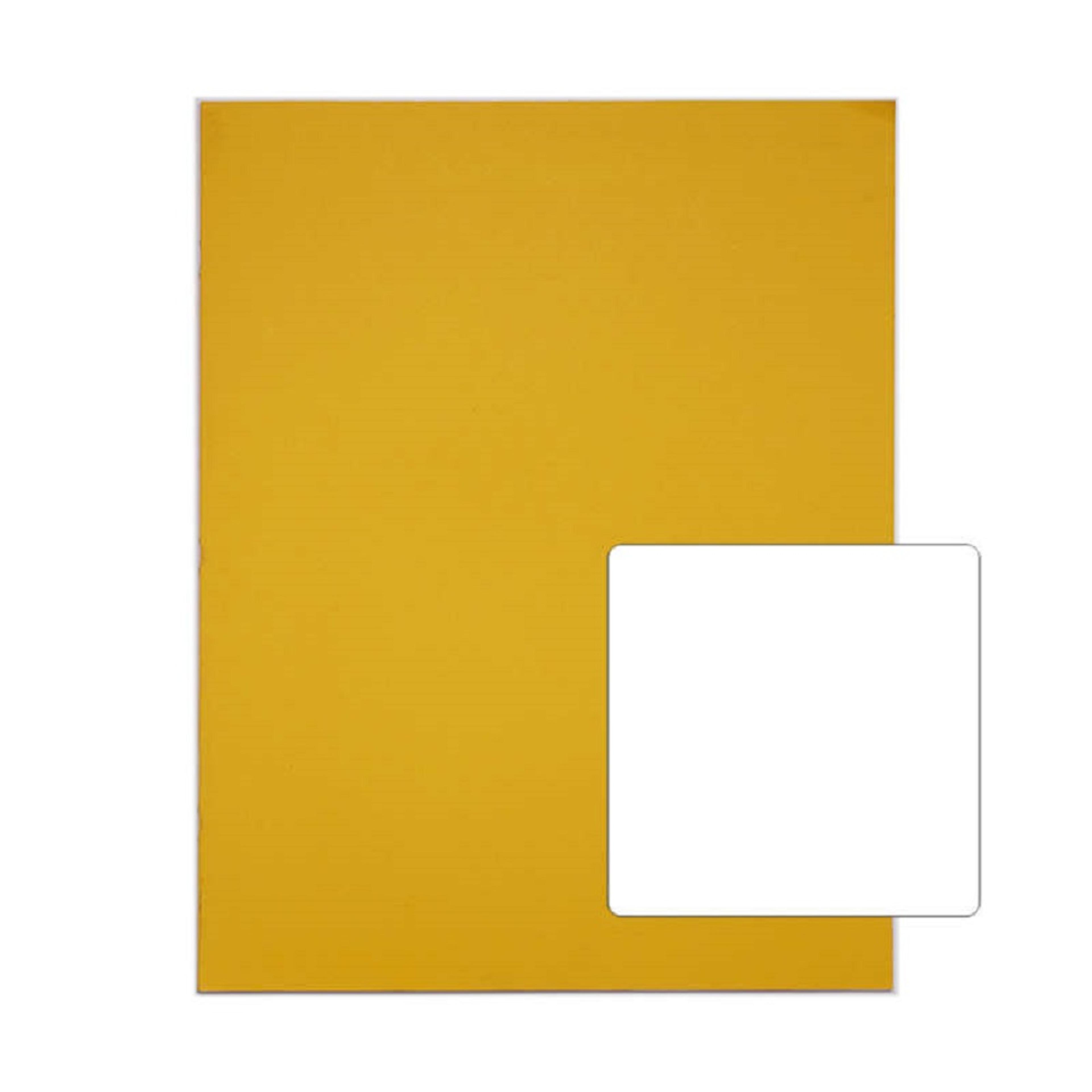 Rhino A3+ Workbooks 40 Page, Plain, Yellow - Pack of 30
