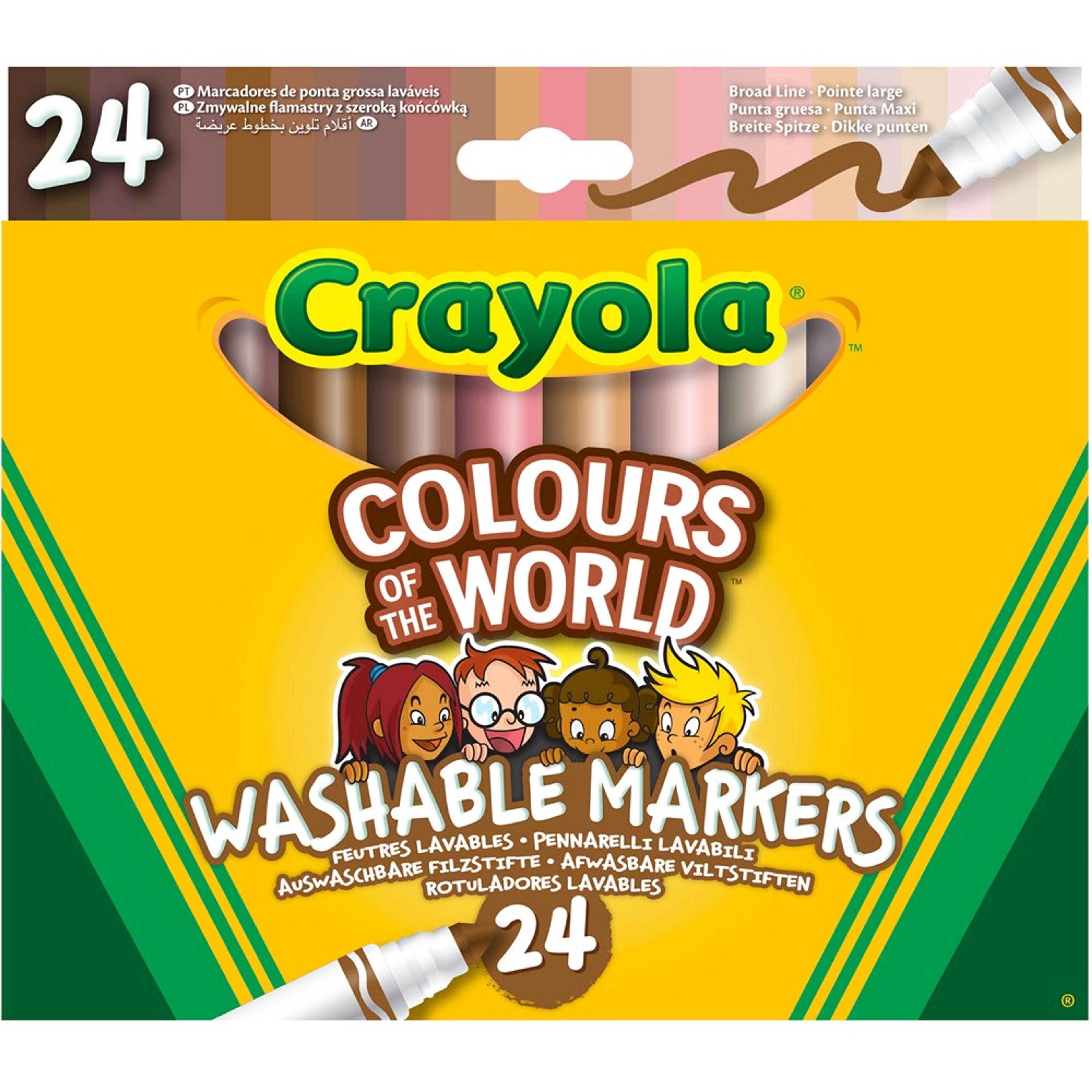 Crayola Colors of the World Markers - Pack of 24