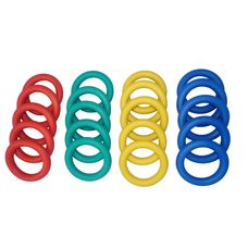 Rubber Quoits - Assorted - Pack of 20