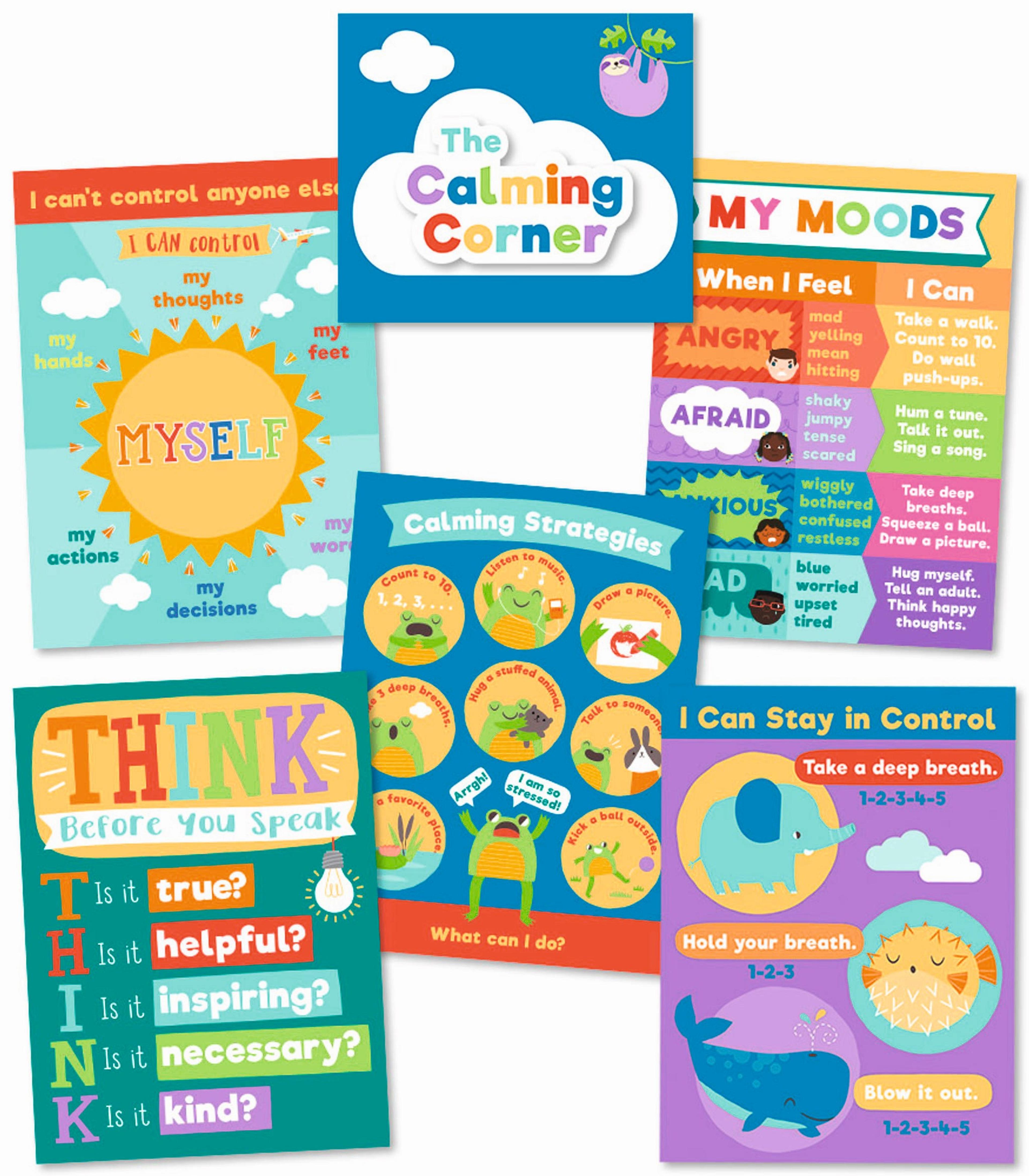 educational advantage Calming Strategies Poster Set