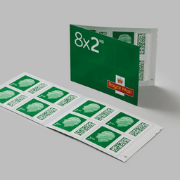 Royal Mail 2nd Class Stamps - Sheet of 8